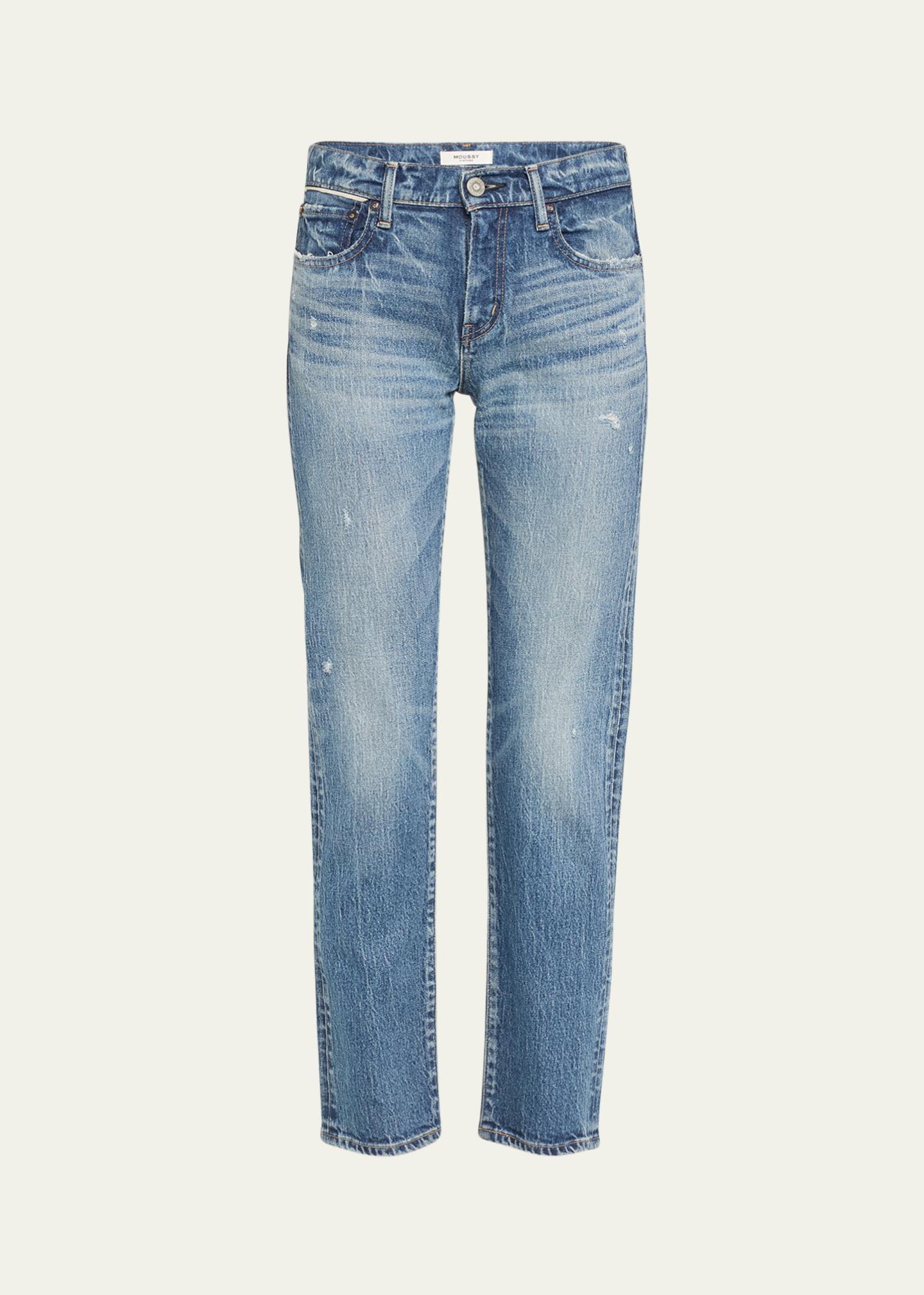 MOUSSY VINTAGE Mallard Slim Straight Jeans - Bergdorf Goodman