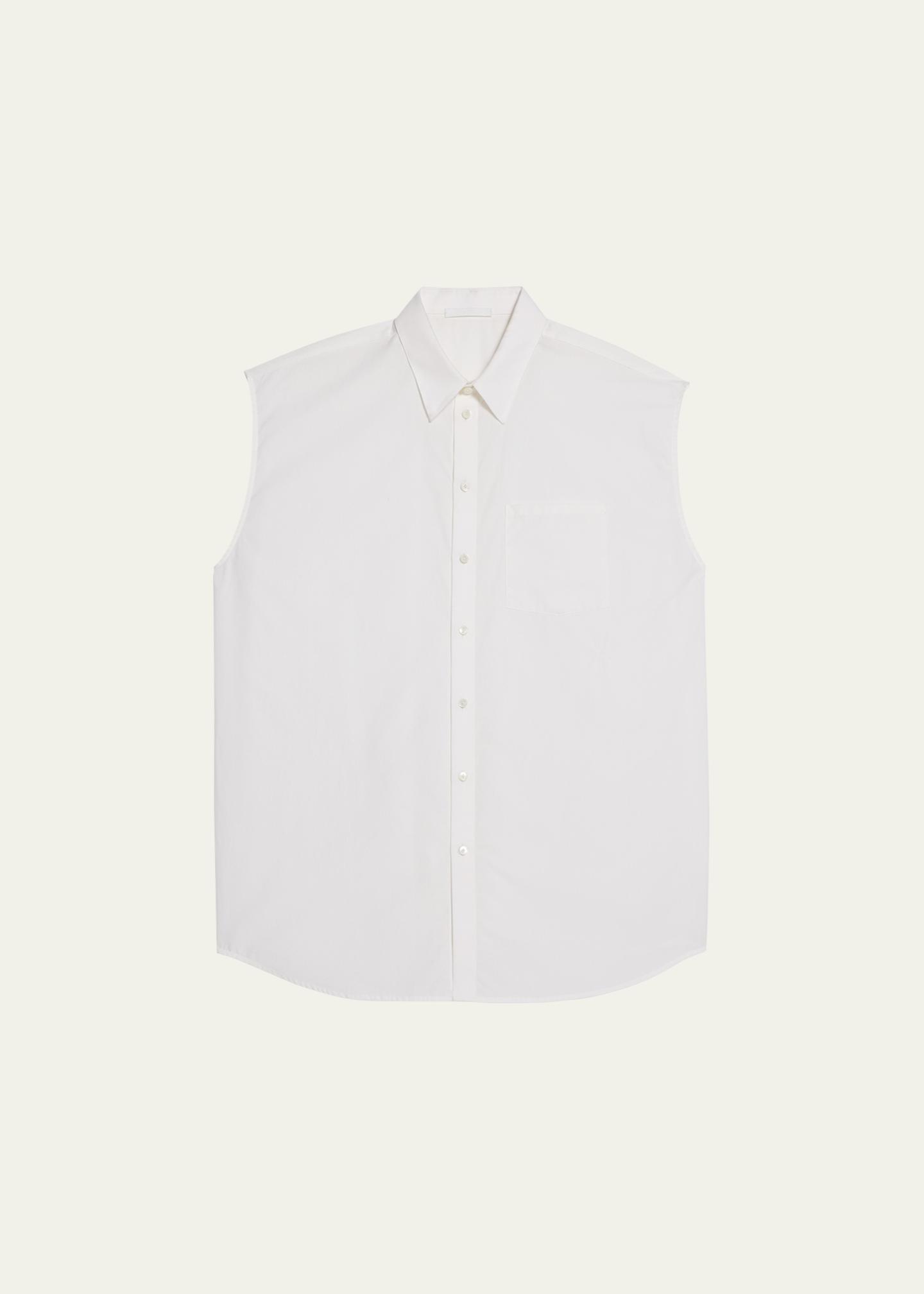Milwaukee Leather DM4006 Men's White Denim Lightweight Shirt With...