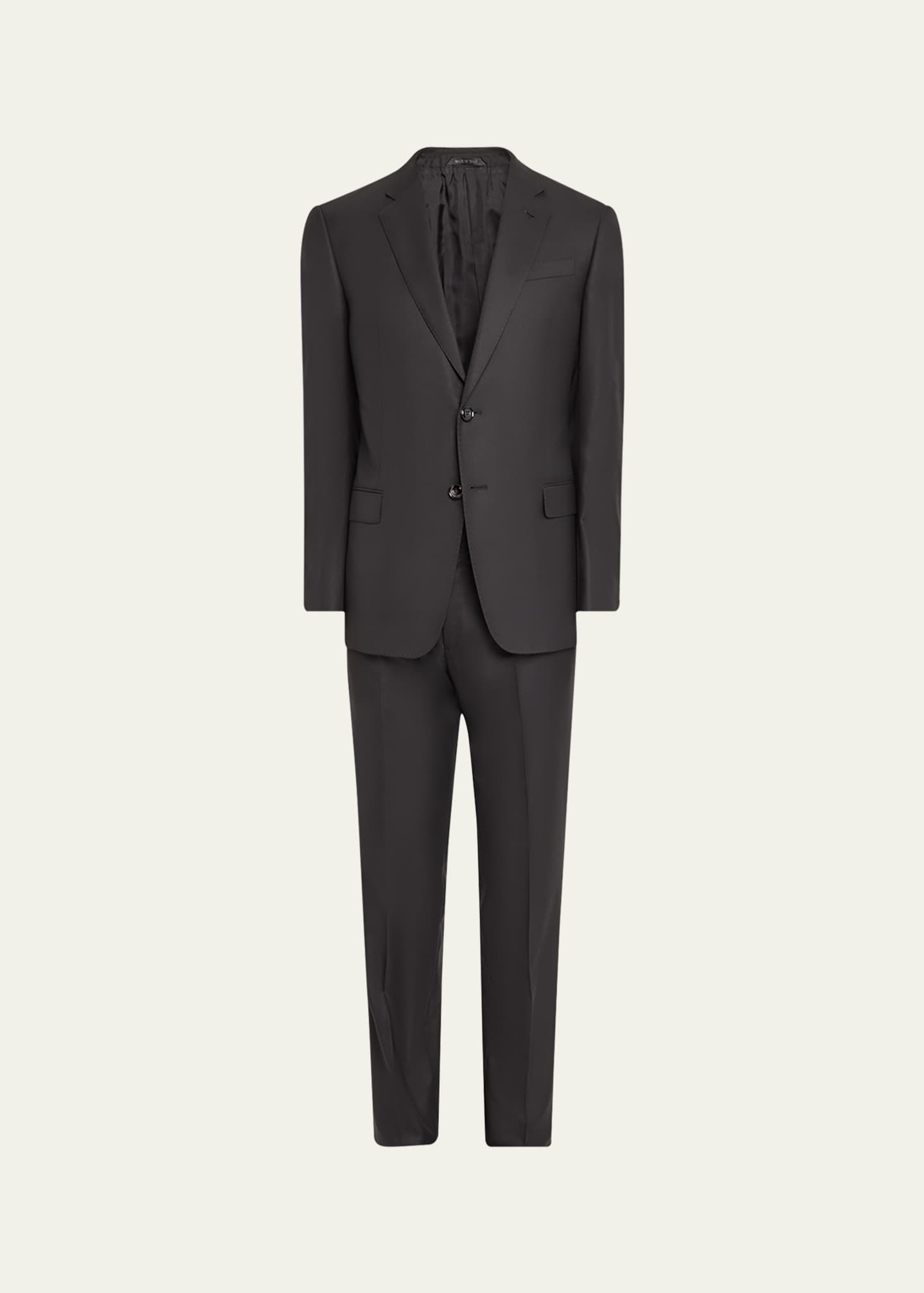 Giorgio Armani Men's Basic Wool Two-Piece Suit Image 1 of 5