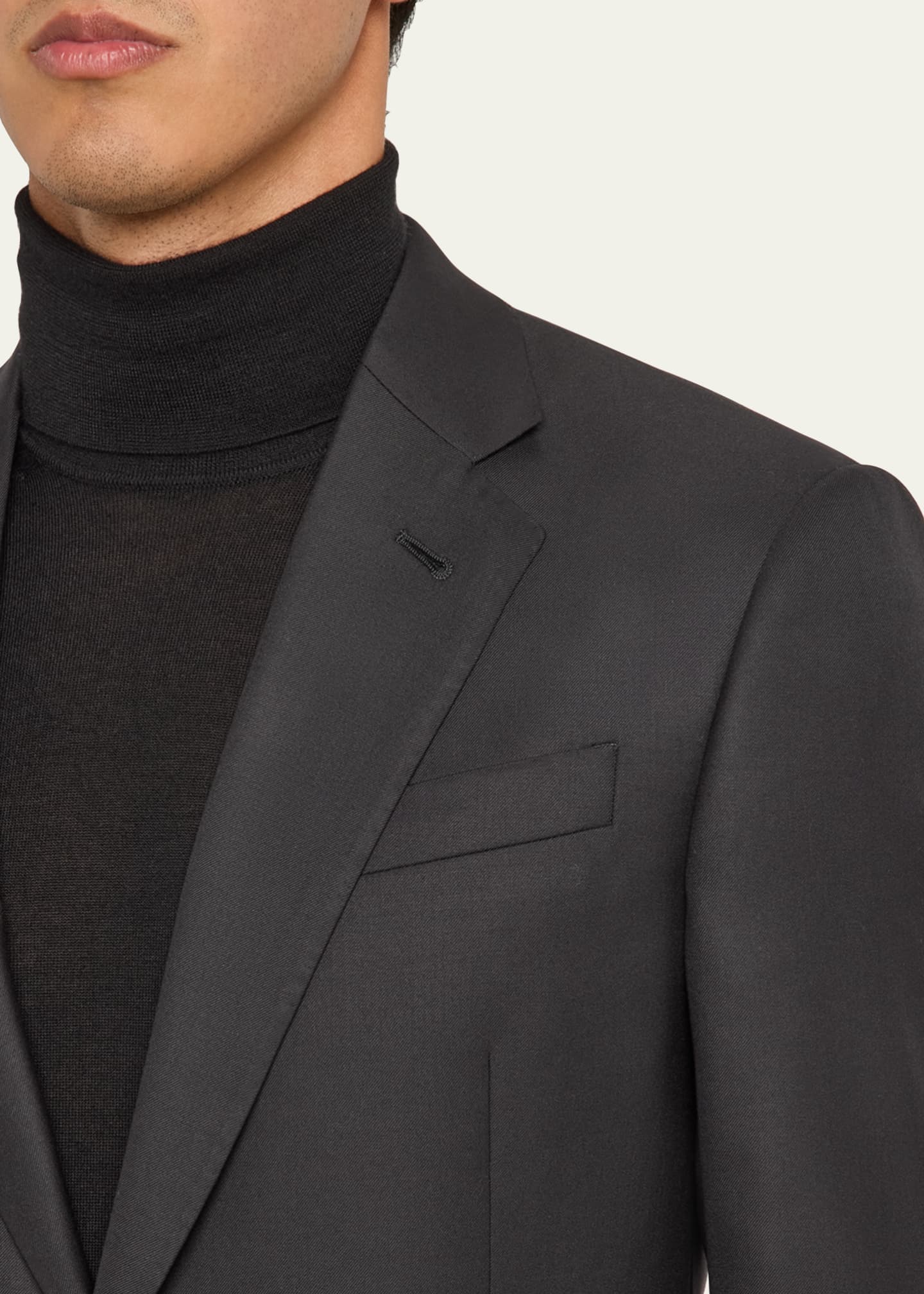 Giorgio Armani Men's Basic Wool Two-Piece Suit Image 5 of 5
