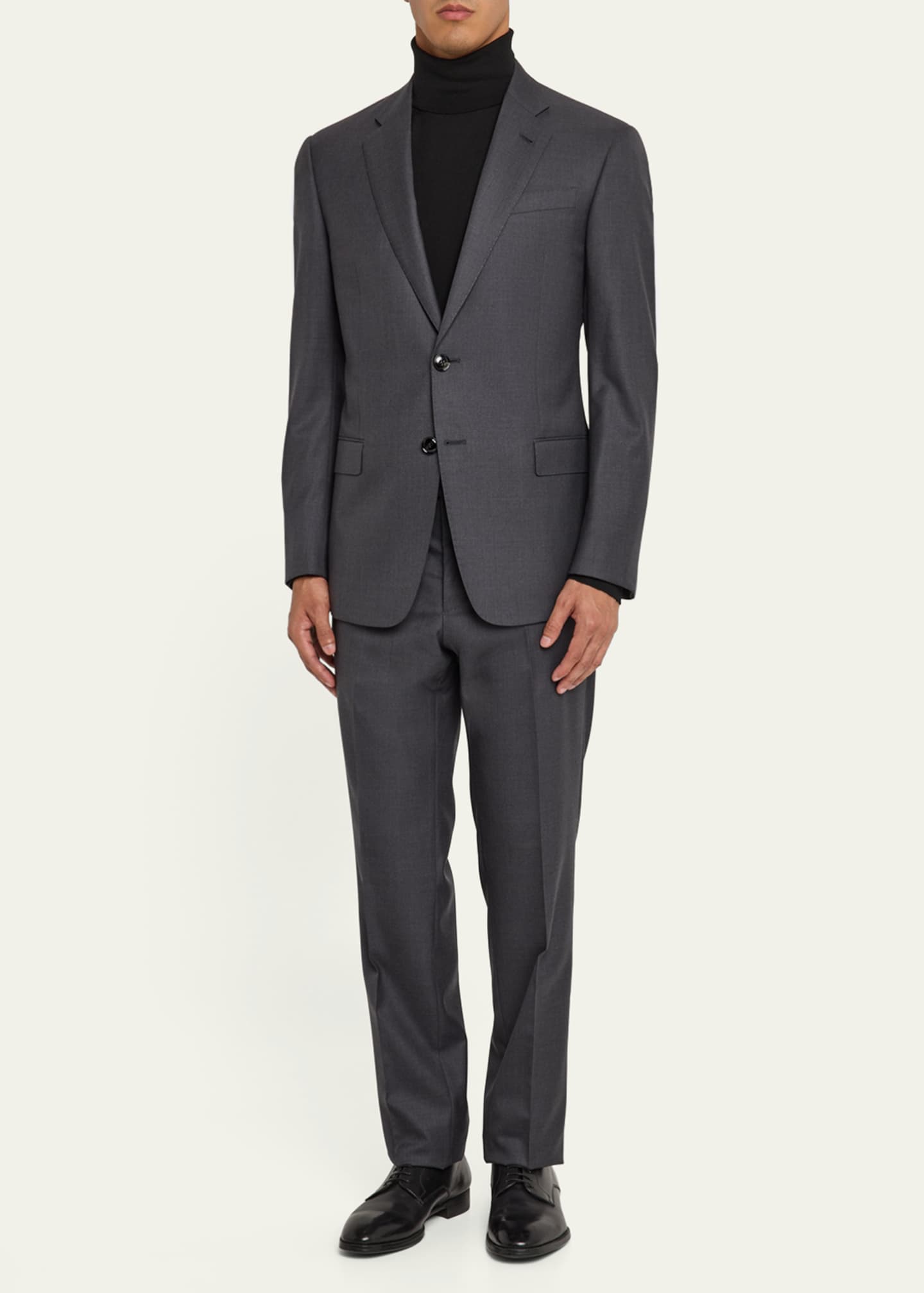 Giorgio Armani Mne's Basic Wool Two-Piece Suit Image 2 of 5