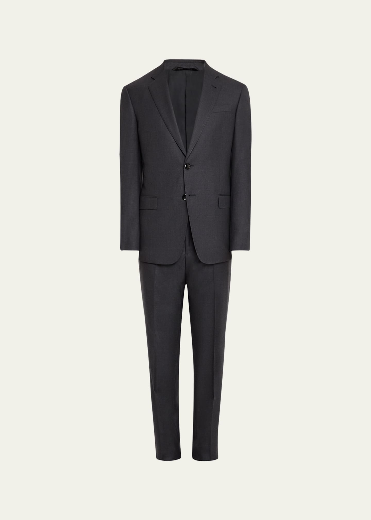 Giorgio Armani Mne's Basic Wool Two-Piece Suit Image 1 of 5