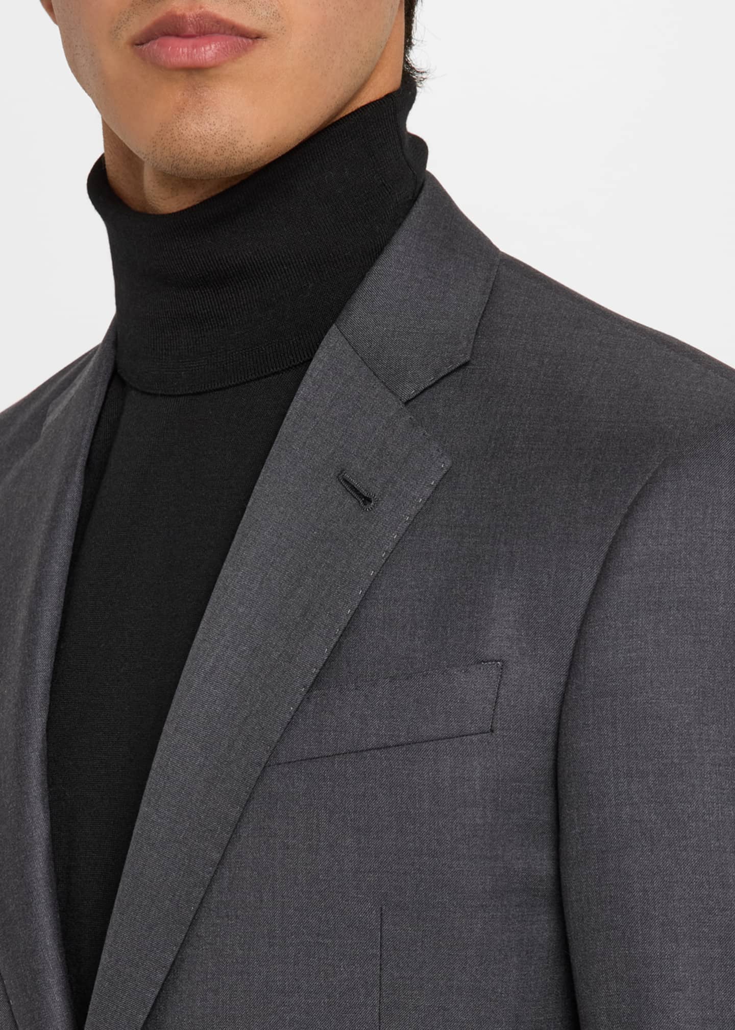Giorgio Armani Mne's Basic Wool Two-Piece Suit Image 5 of 5