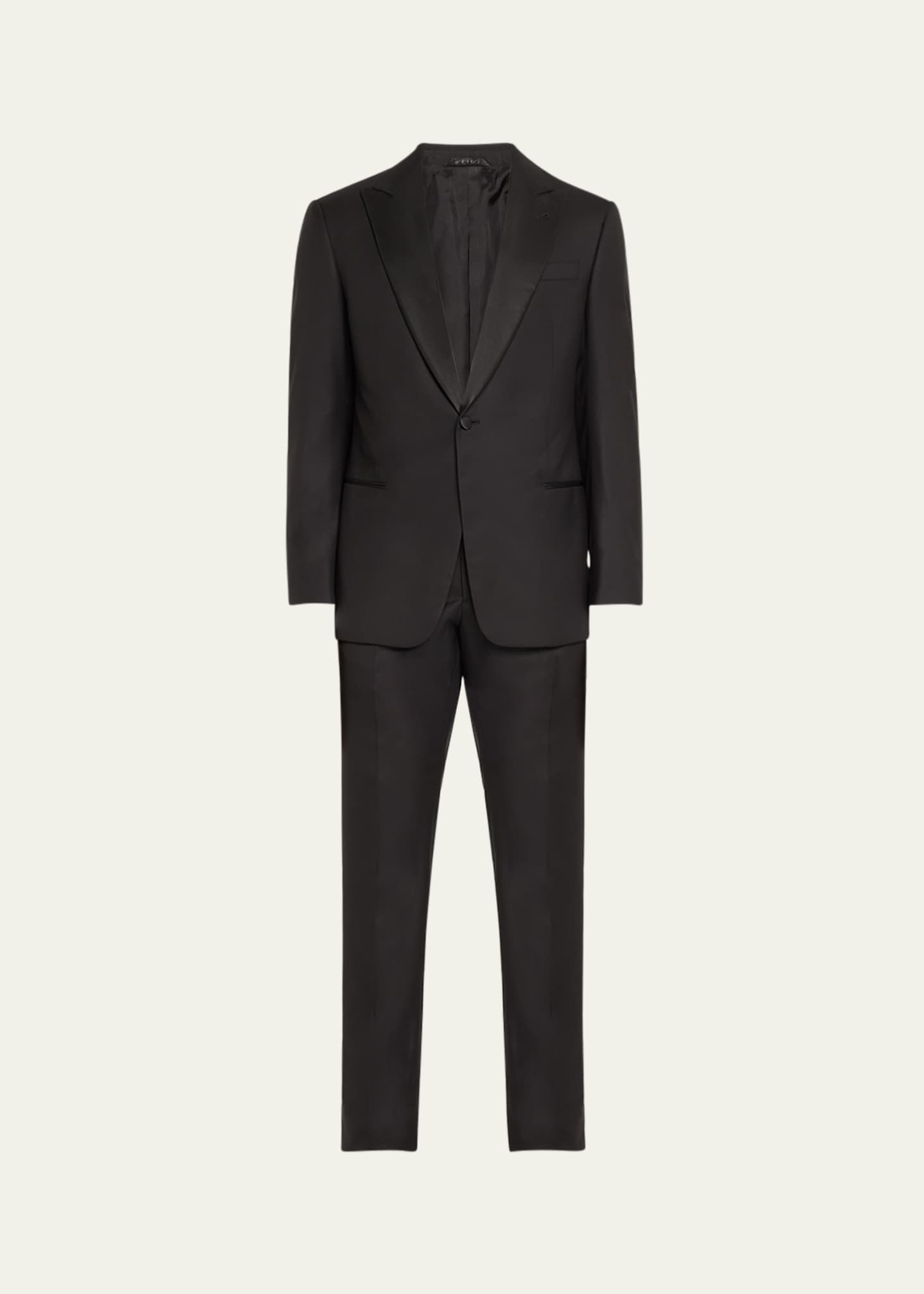 Giorgio Armani Men's Wool Satin-Lapel Two-Piece Tuxedo Set Image 1 of 5
