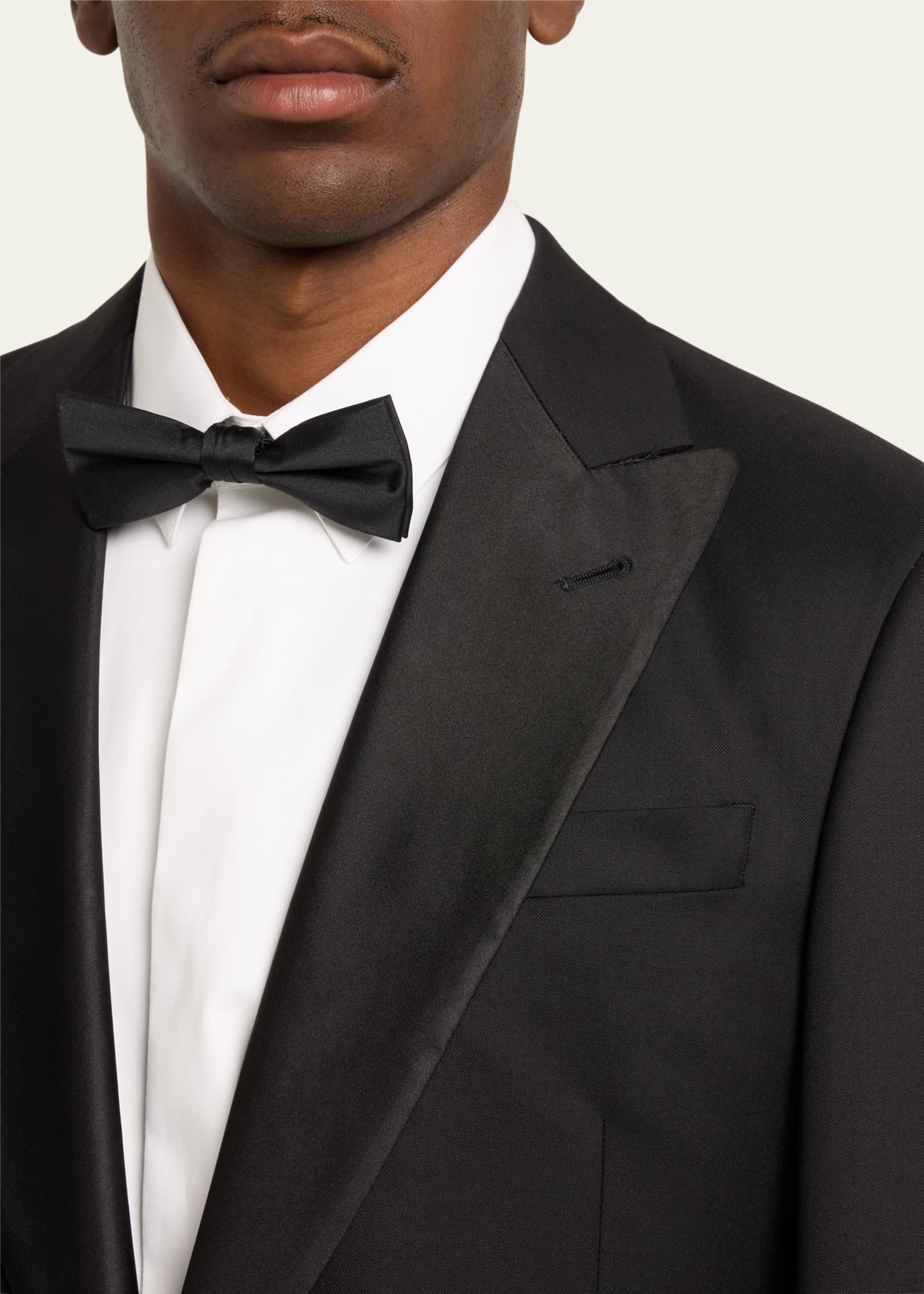 Giorgio Armani Men's Wool Satin-Lapel Two-Piece Tuxedo Set Image 5 of 5