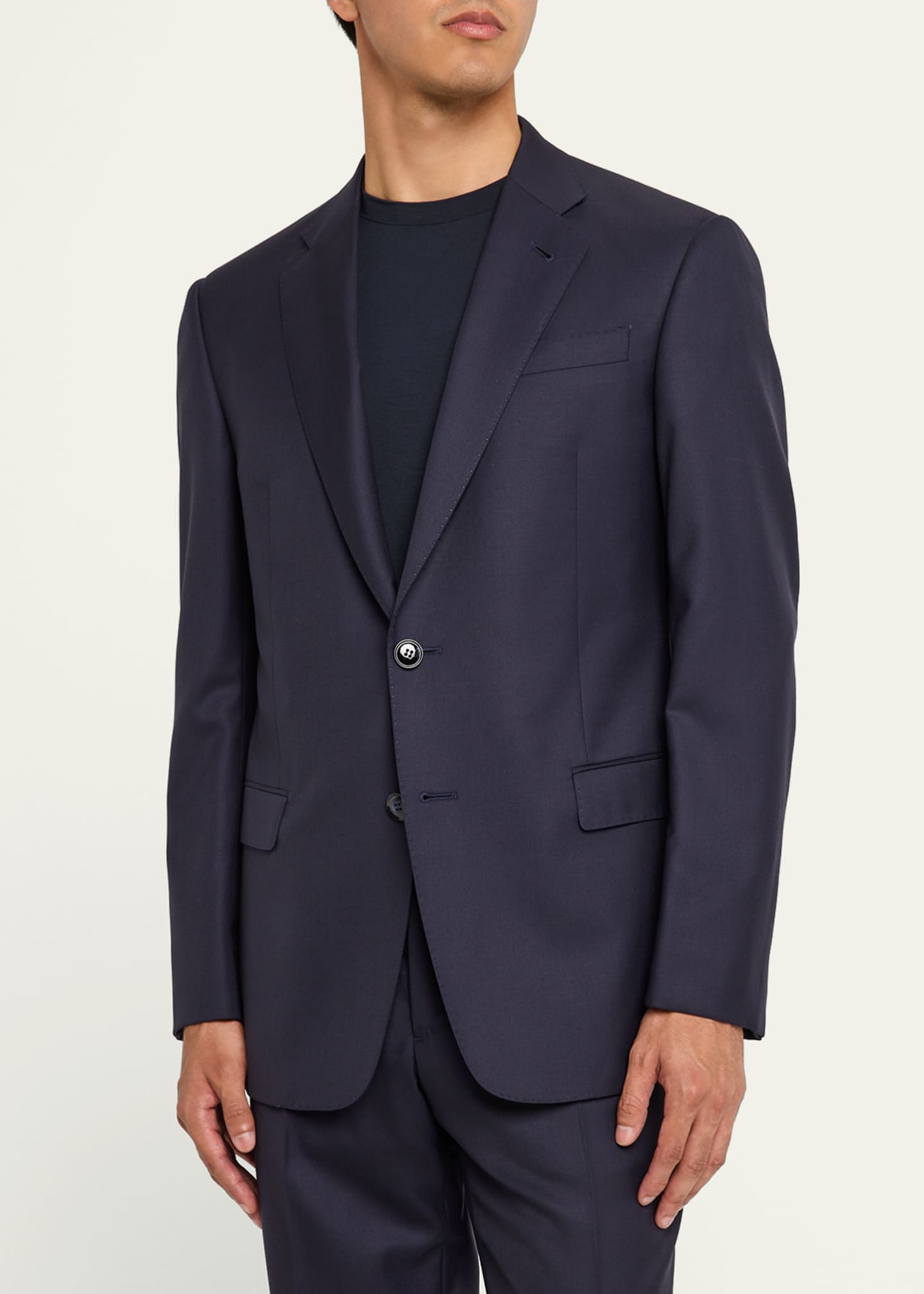 Giorgio Armani Men's Solid Wool Suit Image 4 of 5