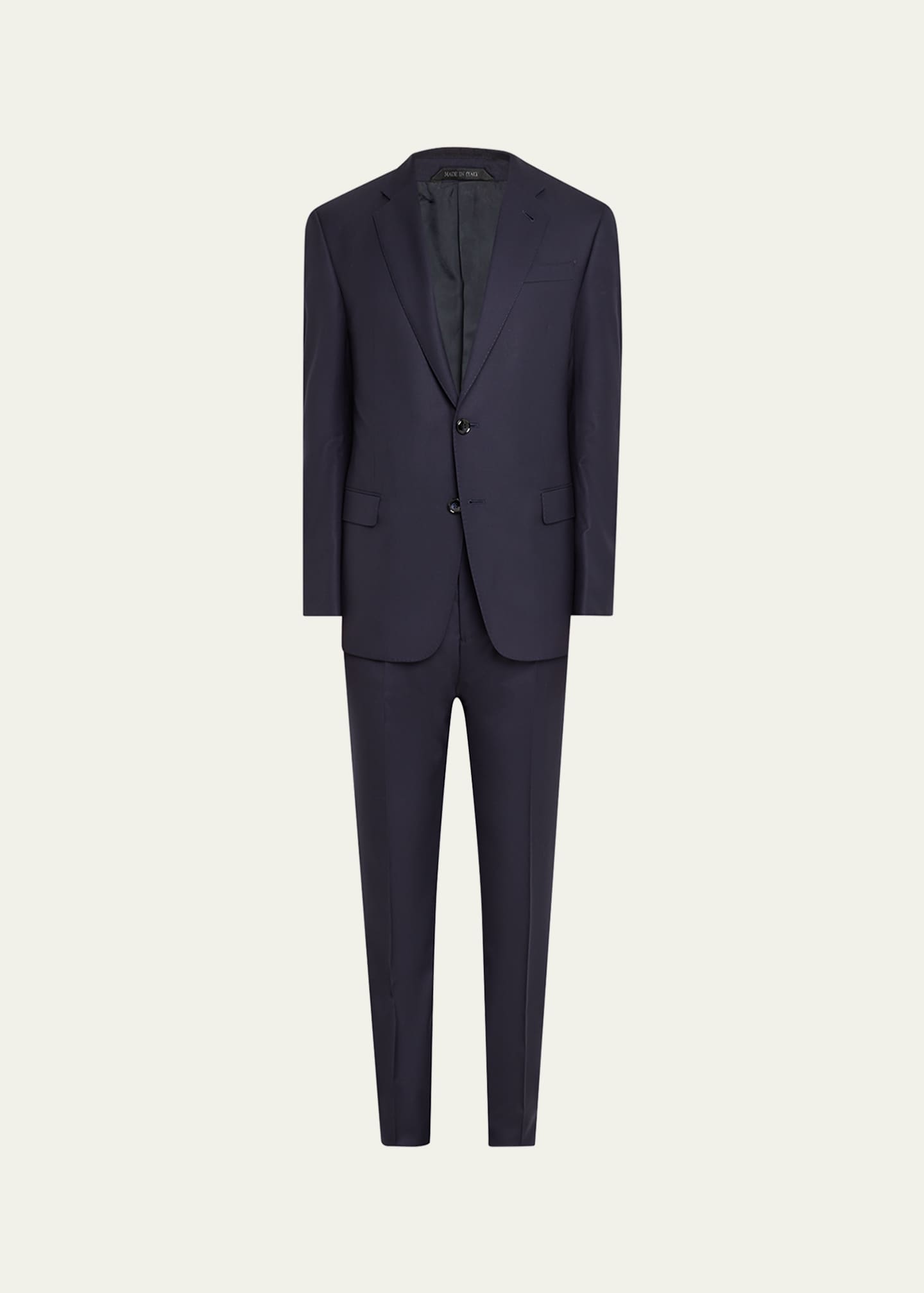 Giorgio Armani Men's Solid Wool Suit Image 1 of 5