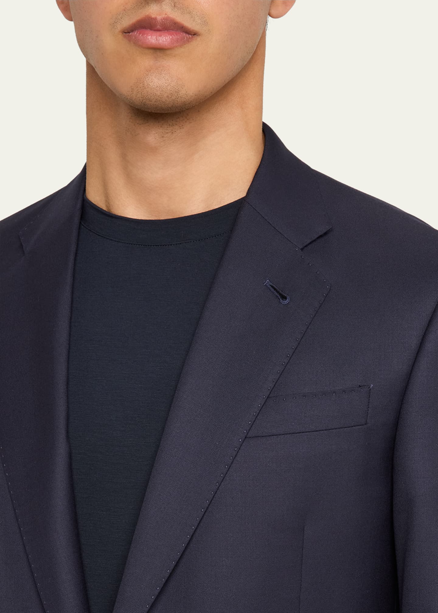 Giorgio Armani Men's Solid Wool Suit Image 5 of 5