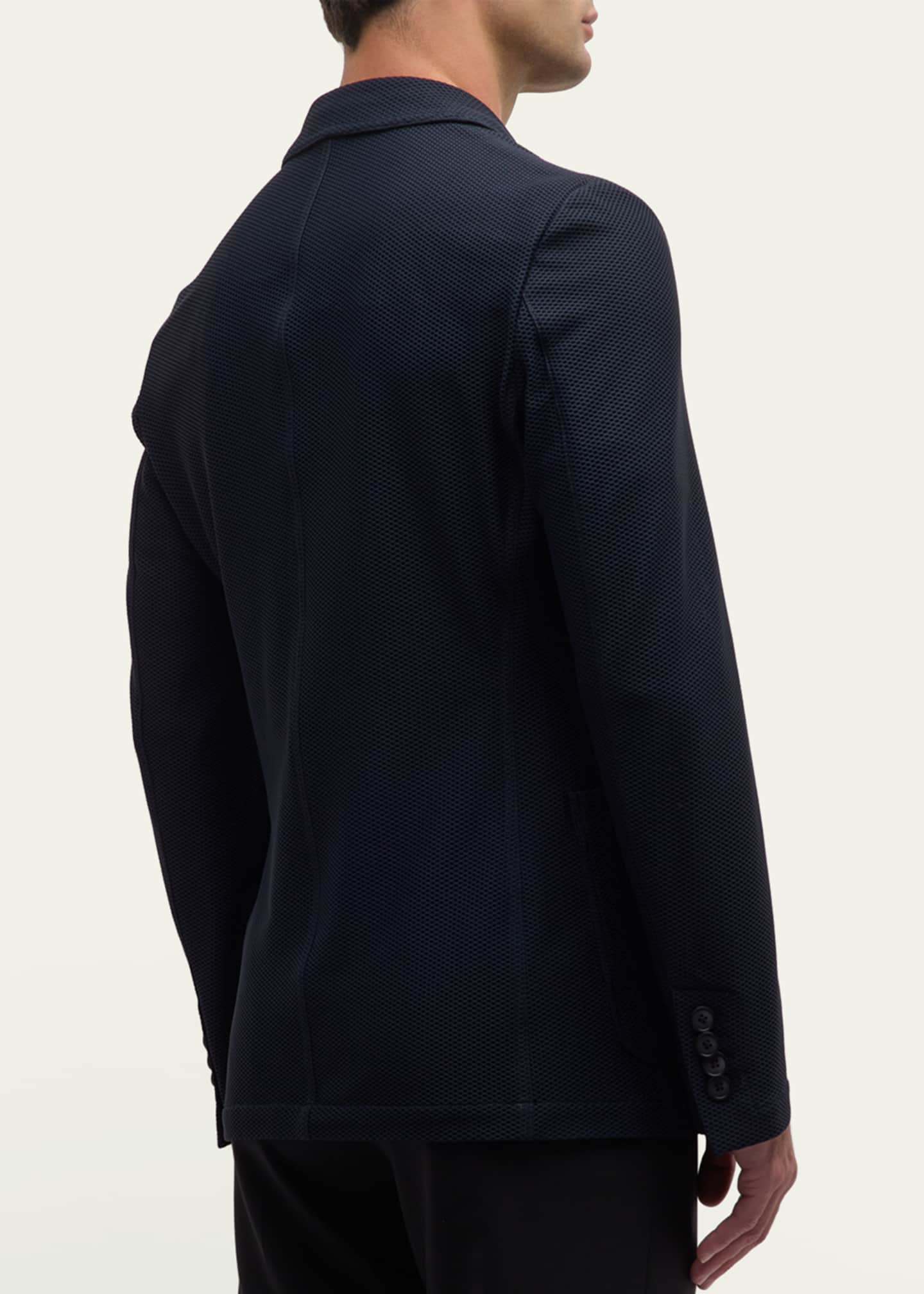 Giorgio Armani Men's Single-Breasted Rice Stitch Sport Coat Image 3 of 5