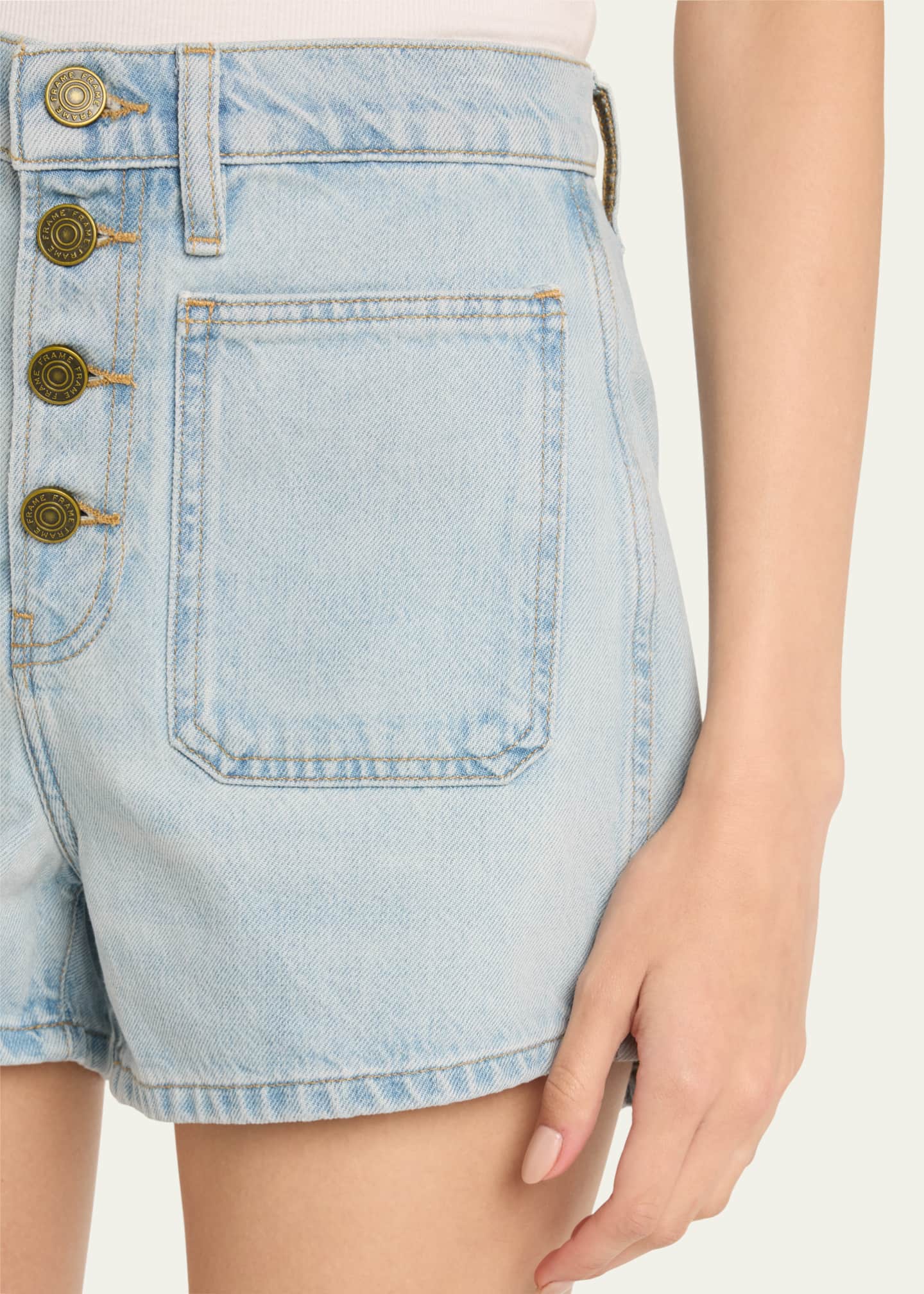 Exposed Button Shorts