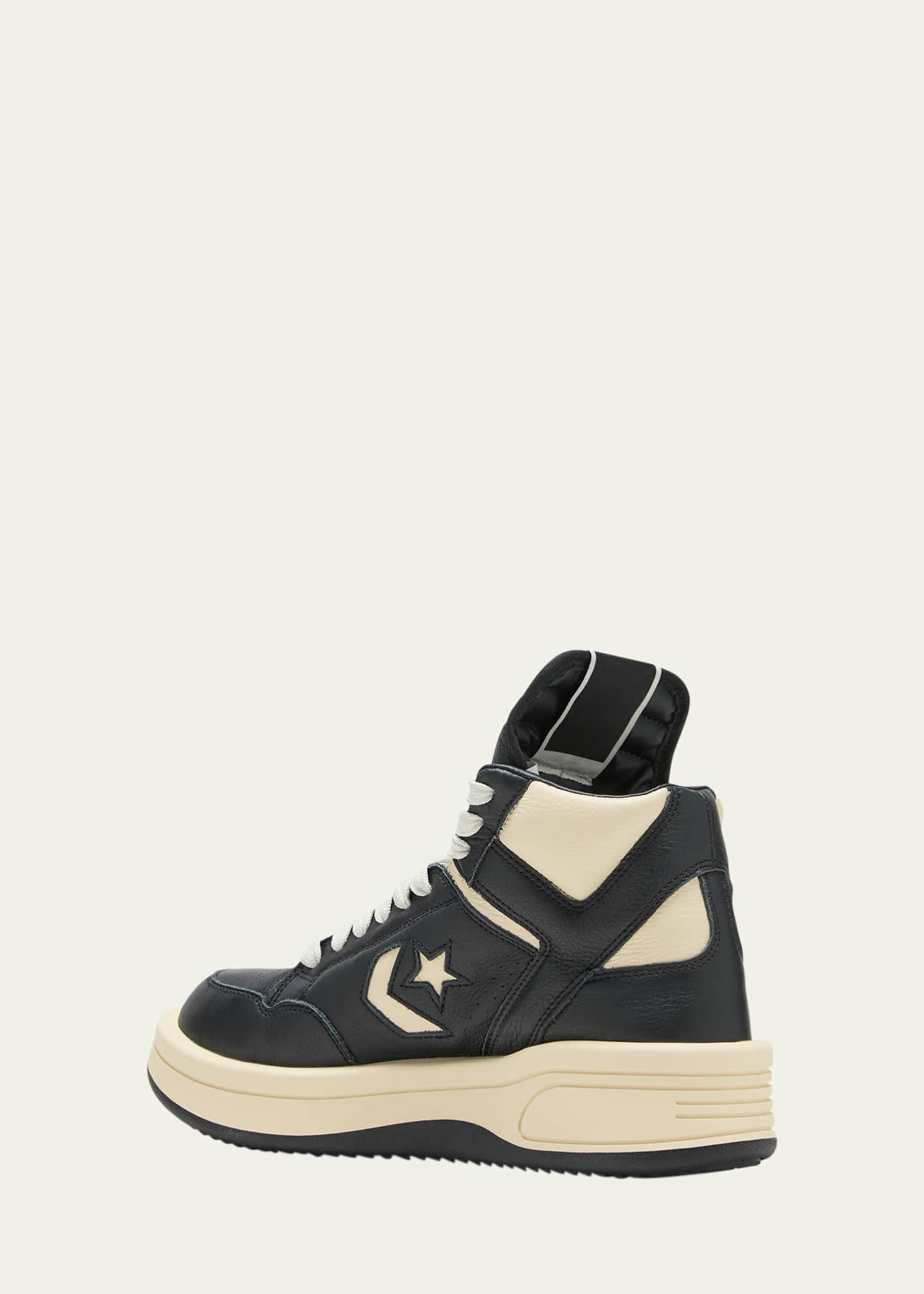X DRKSHDW Bicolor Leather High-Top Sneakers