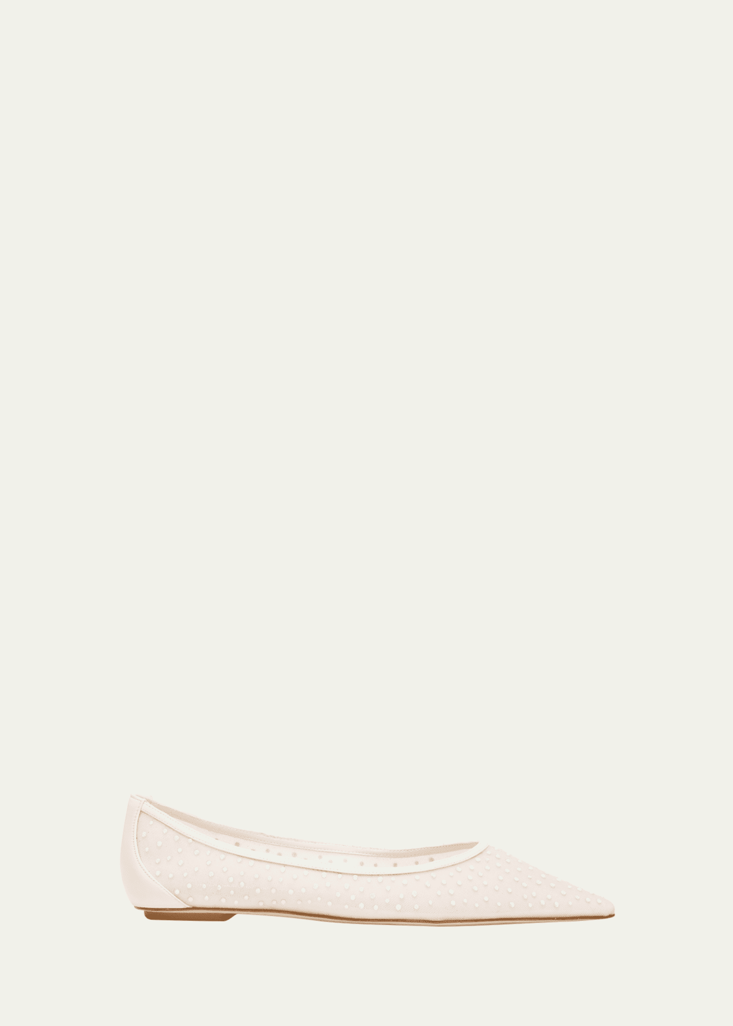 Stuart Weitzman Emilia Crystal Mesh Ballerina Flats Image 1 of 5