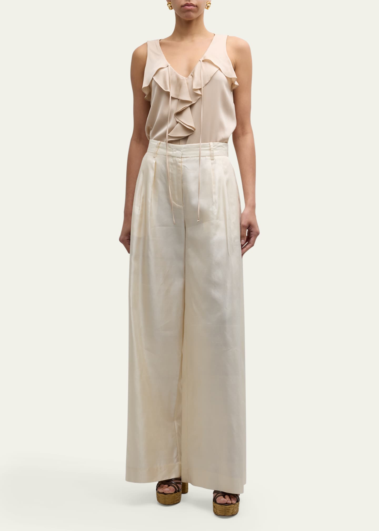 Kobi Halperin Demy Sleeveless Ruffle Blouse Image 2 of 5