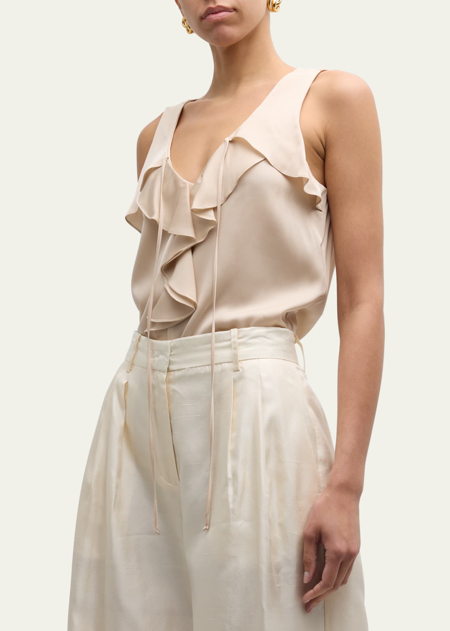 Kobi Halperin Demy Sleeveless Ruffle Blouse Image 4 of 5