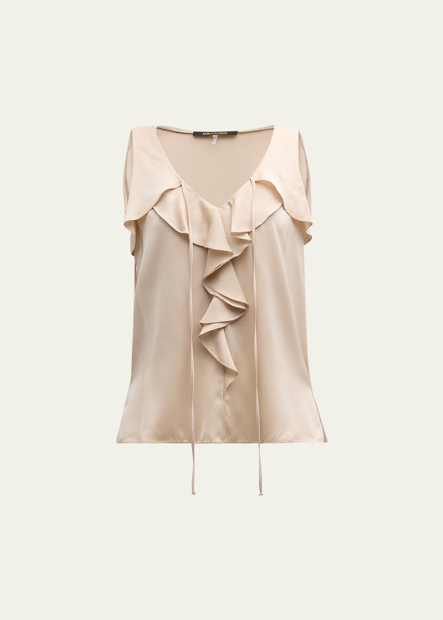 Kobi Halperin Demy Sleeveless Ruffle Blouse Image 1 of 5