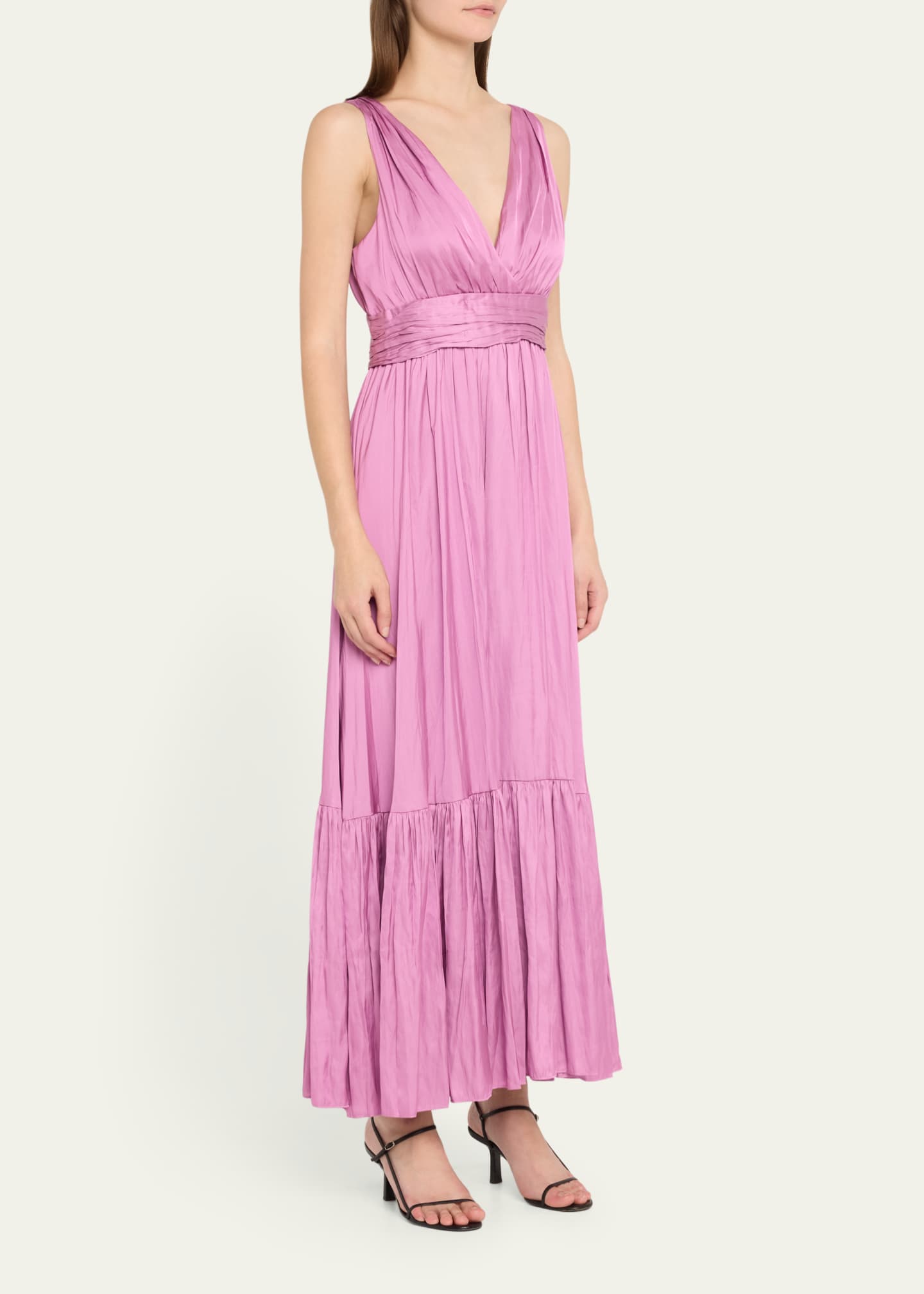 Kobi Halperin Ashton Sleeveless Ruched Maxi Dress Bergdorf Goodman