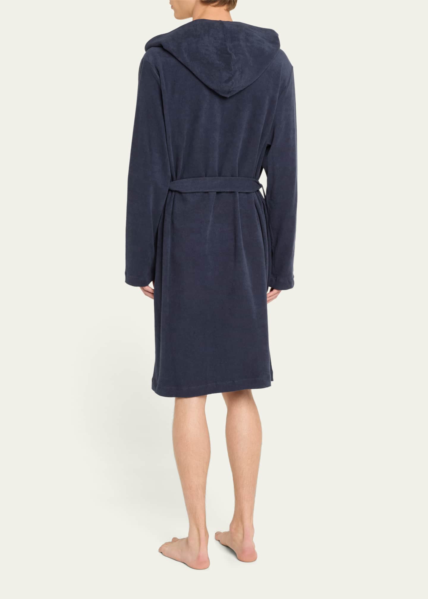 Hanro Men's Night and Day Hooded Terry Robe Image 3 of 4