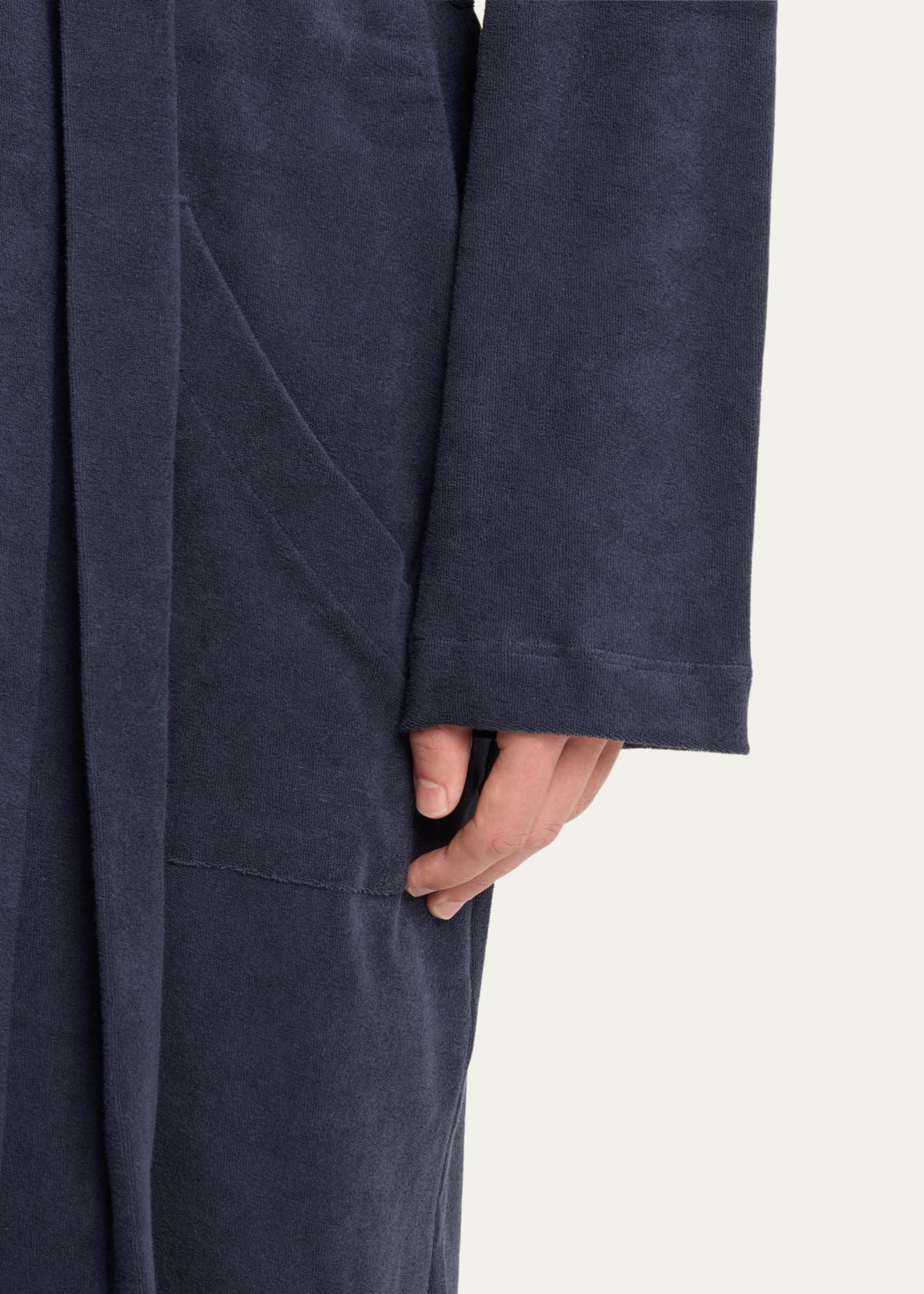 Hanro Men's Night and Day Hooded Terry Robe Image 4 of 4