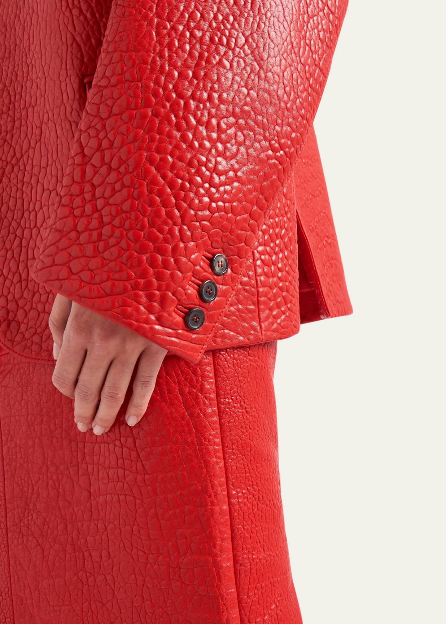 Prada Tailored Napa Leather Jacket Image 4 of 4