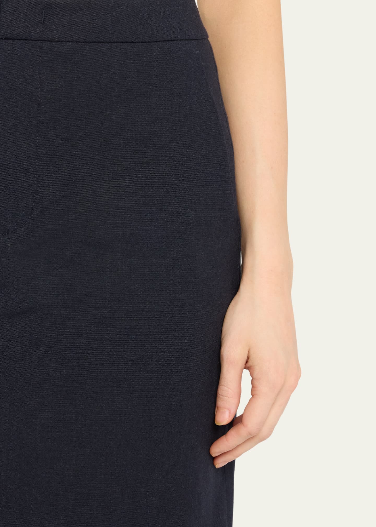 Vince Mid-Rise Linen-Blend Maxi Skirt Image 5 of 5