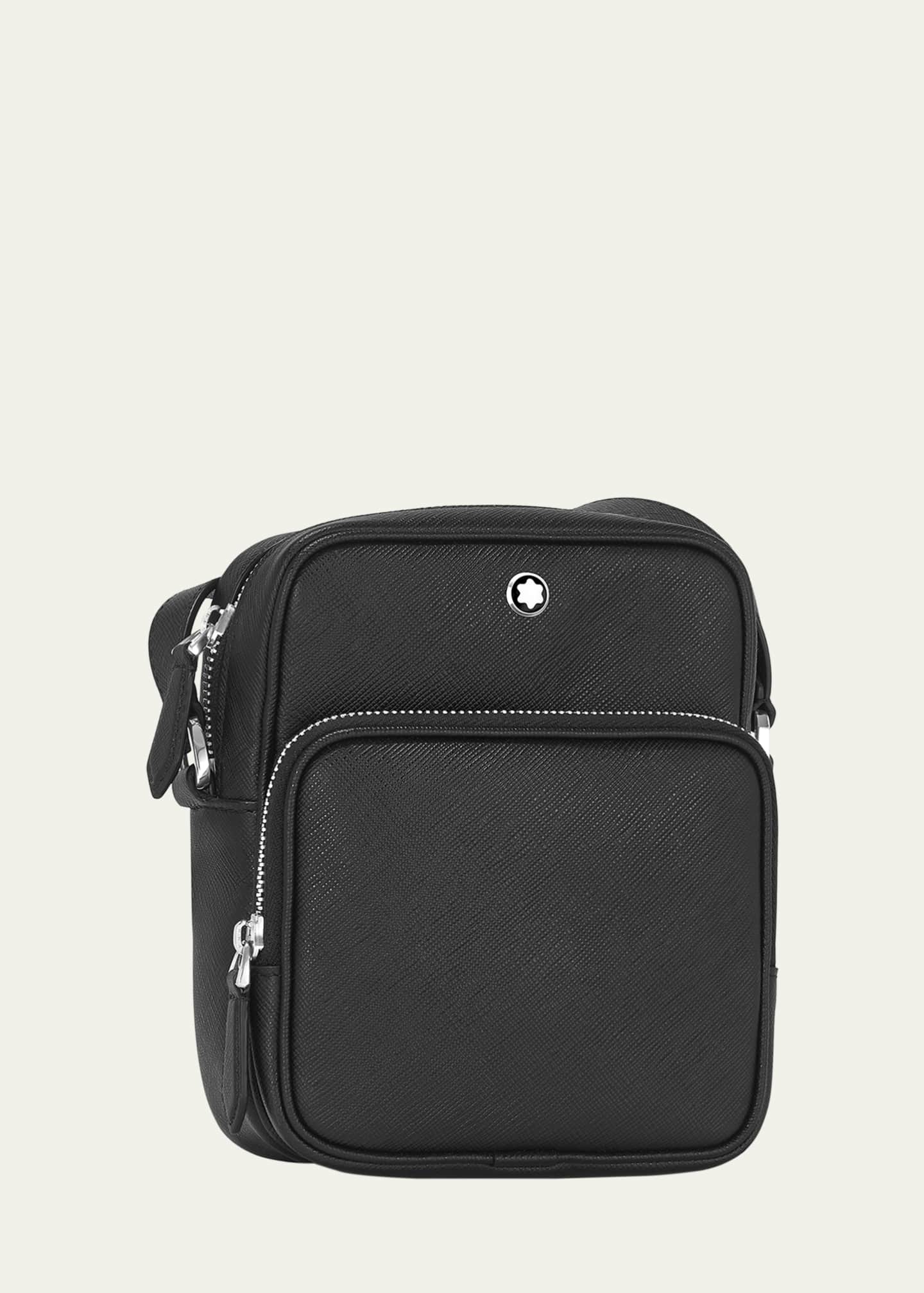 Montblanc Men's Sartorial Nano Saffiano Leather Messenger Bag Image 2 of 5