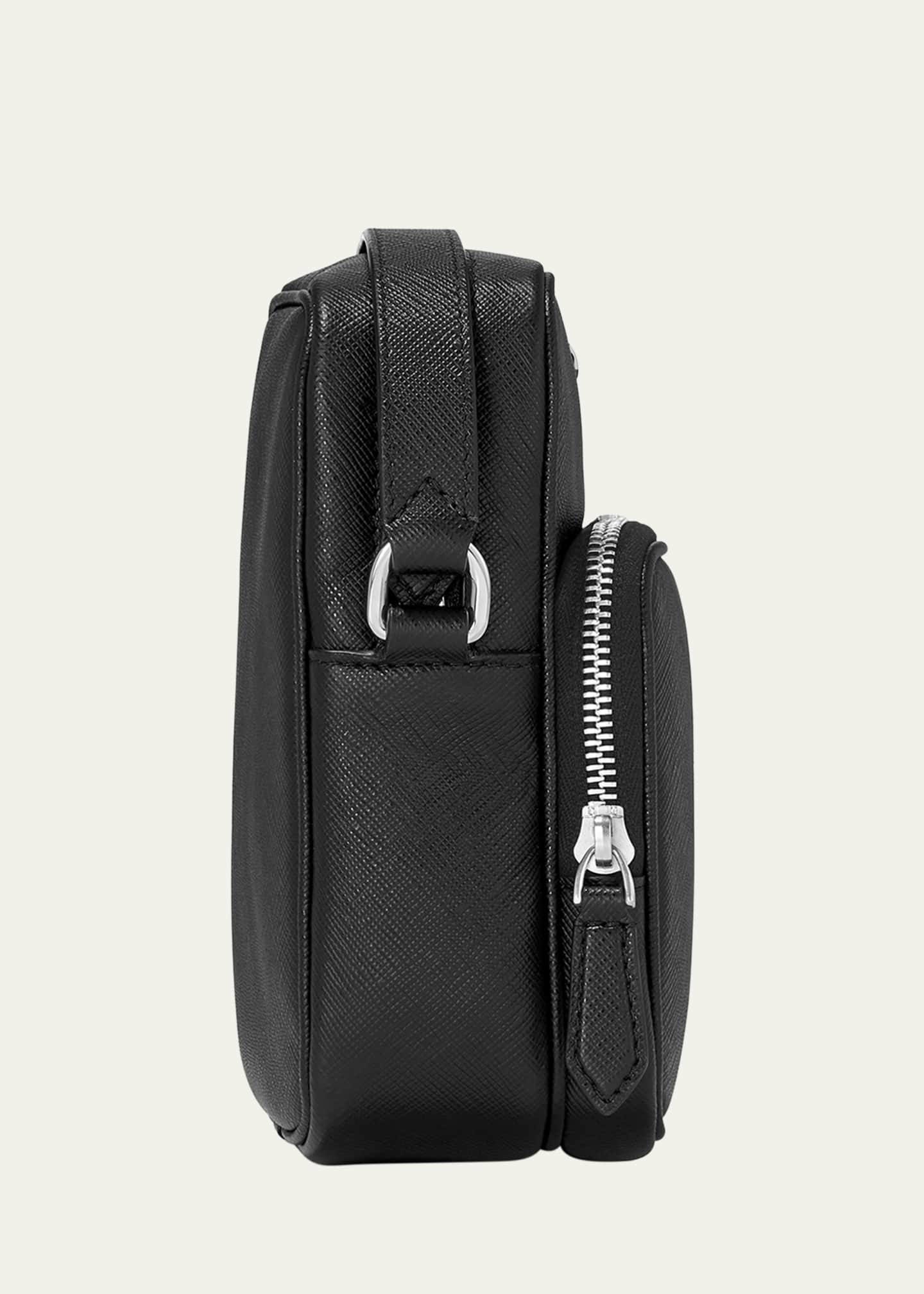 Montblanc Men's Sartorial Nano Saffiano Leather Messenger Bag Image 5 of 5