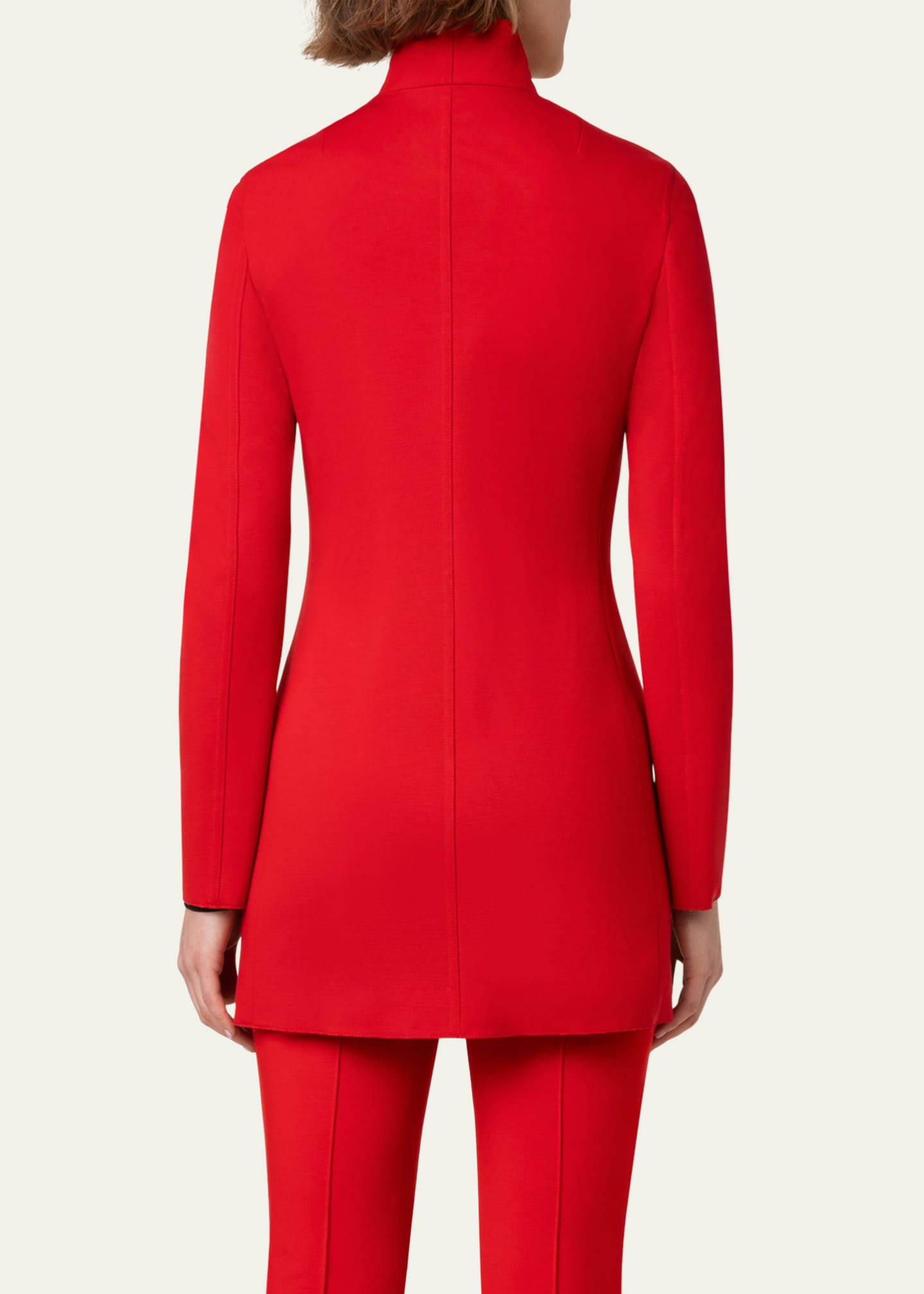 Akris punto Asymmetric Zip Signature Jersey Jacket