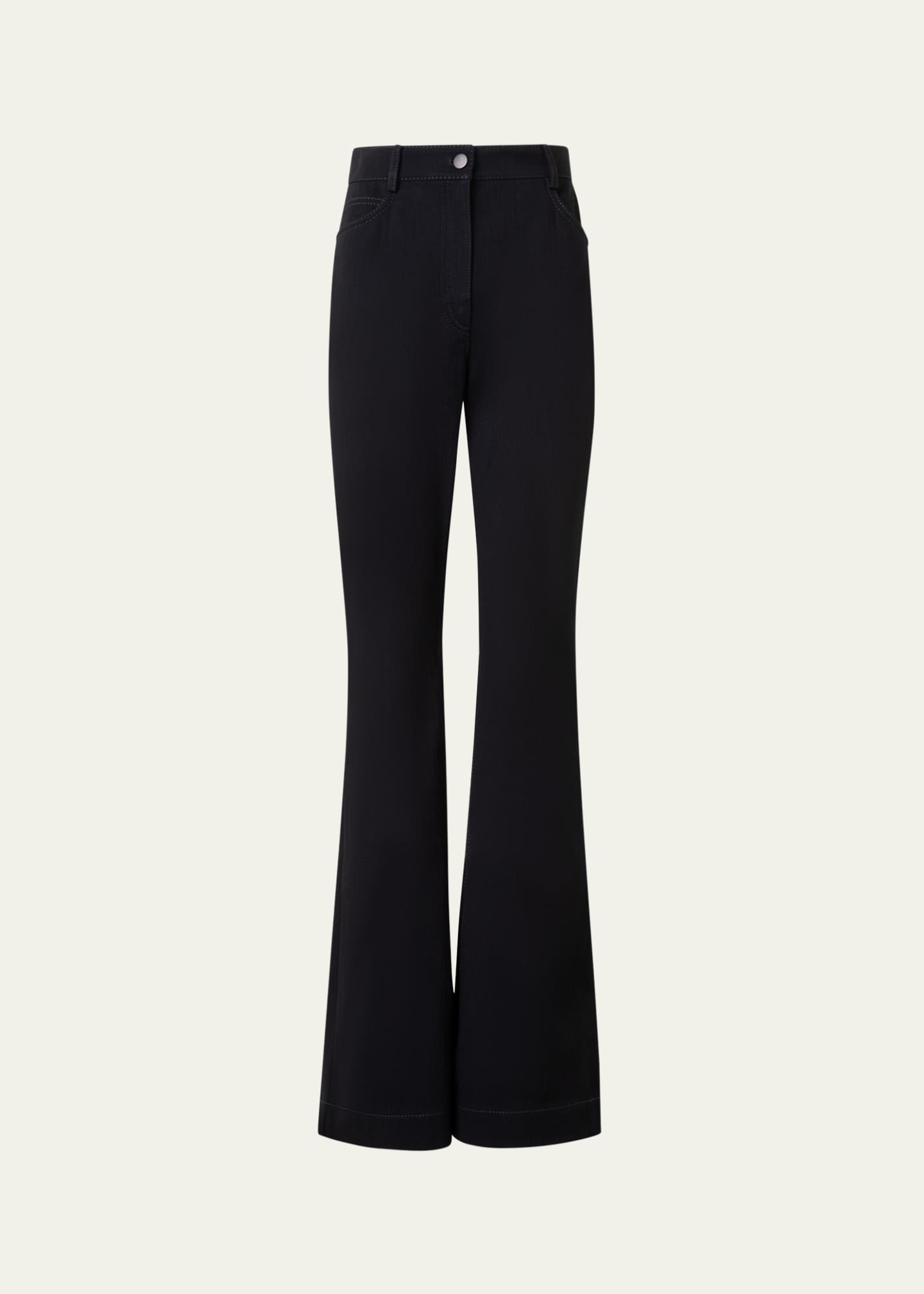 Akris punto Courtney Winter Denim Flare Jeans Image 1 of 4