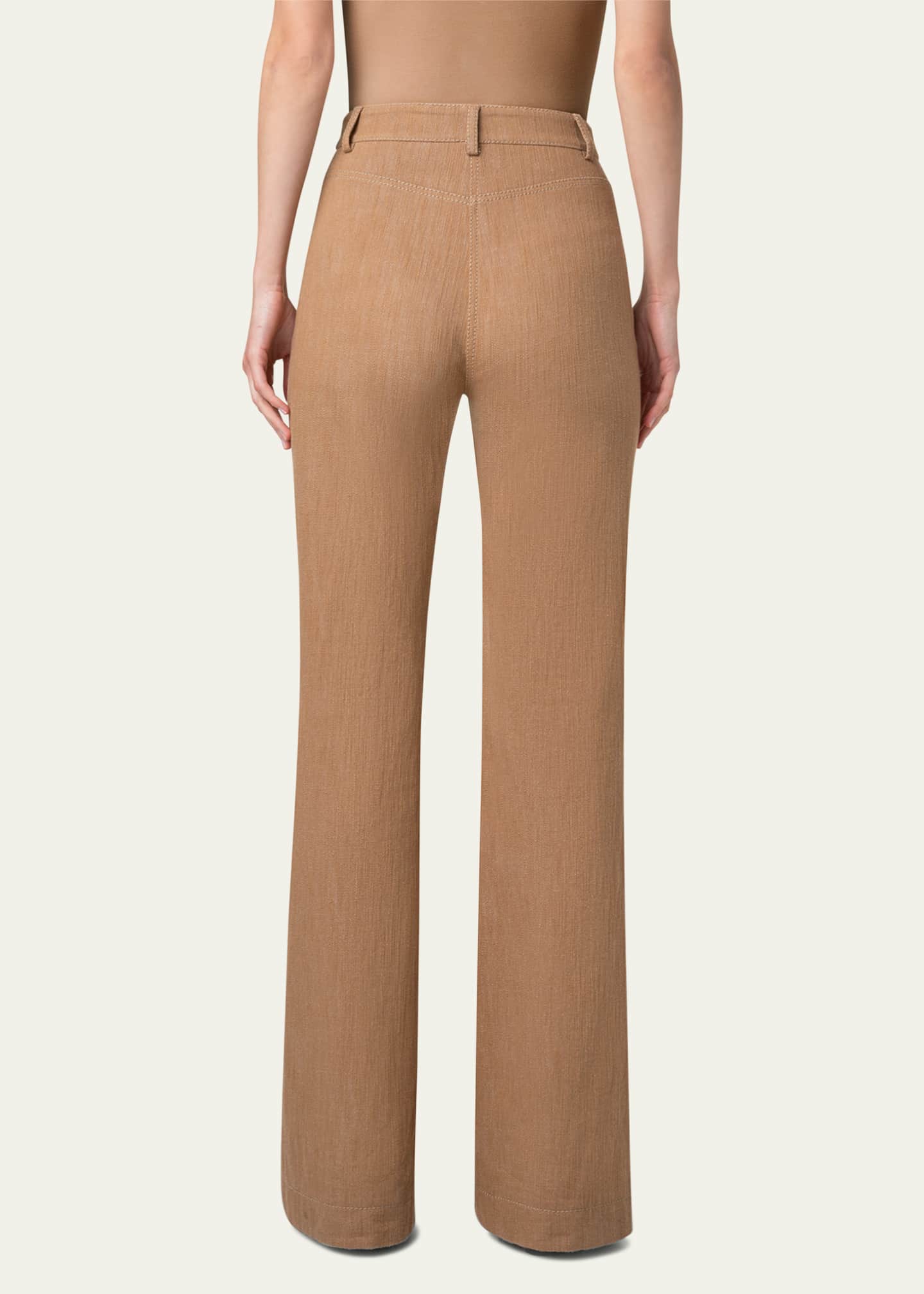 Akris punto Courtney Winter Denim Flare Jeans Image 3 of 4