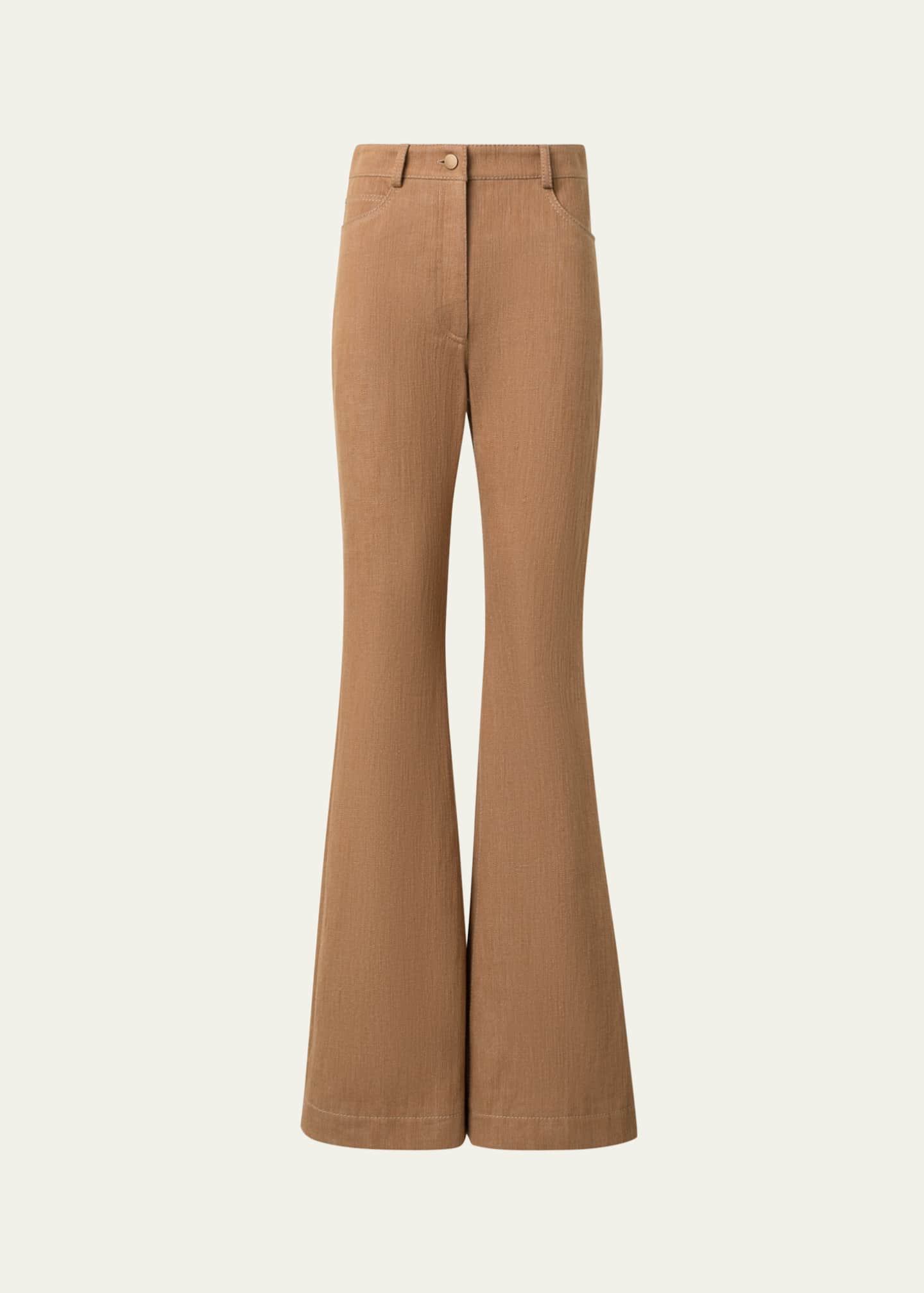 Akris punto Courtney Winter Denim Flare Jeans Image 1 of 4