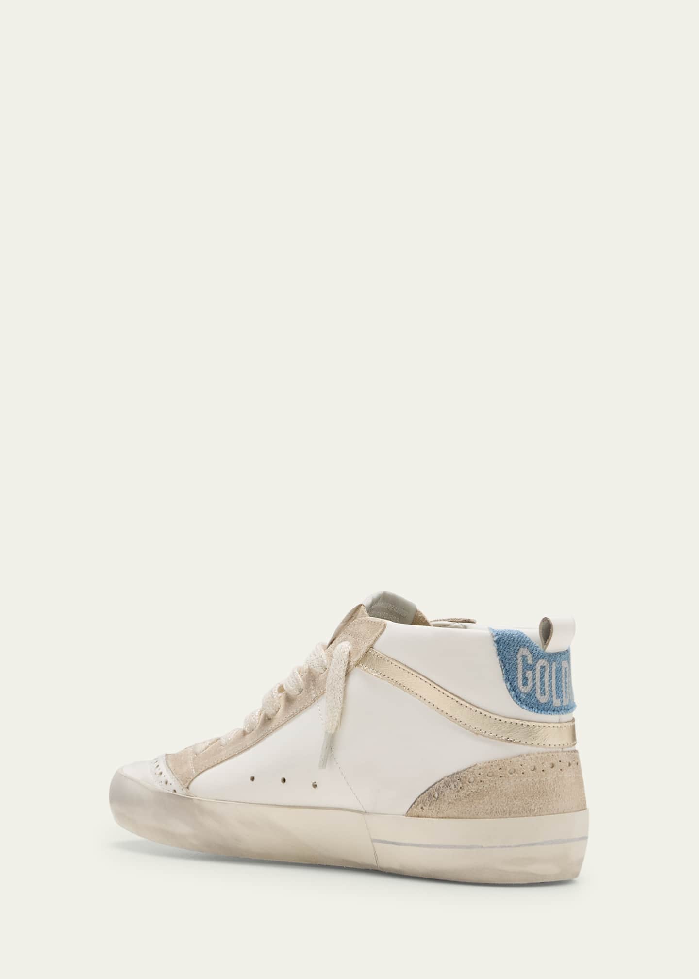 Golden Goose Midstar Glitter Wing-Tip Sneakers Image 4 of 5