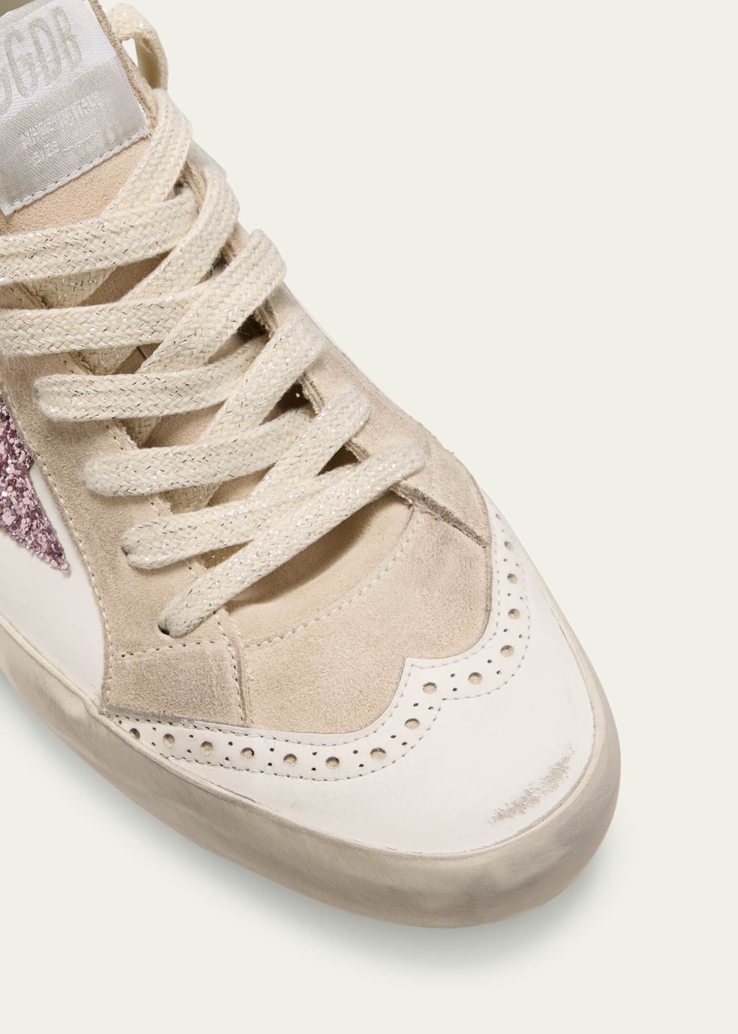 Golden Goose Midstar Glitter Wing-Tip Sneakers Image 5 of 5