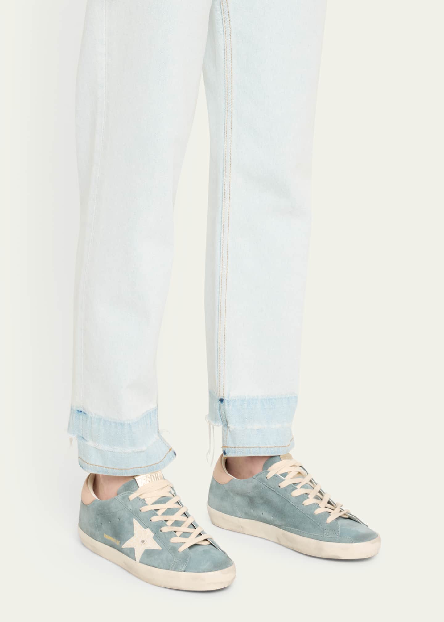 Golden Goose Superstar Mixed Leather Low-Top Sneakers Image 2 of 7