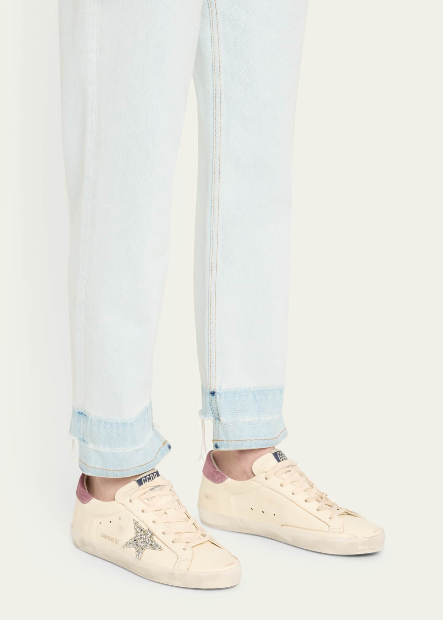 Golden Goose Superstar Glitter Leather Low-Top Sneakers Image 2 of 7