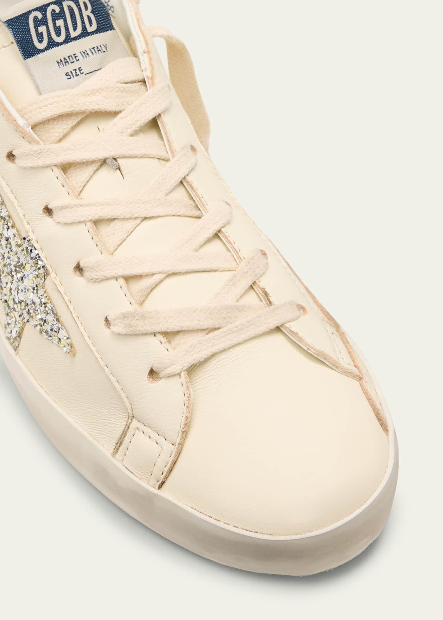 Golden Goose Superstar Glitter Leather Low-Top Sneakers Image 5 of 7