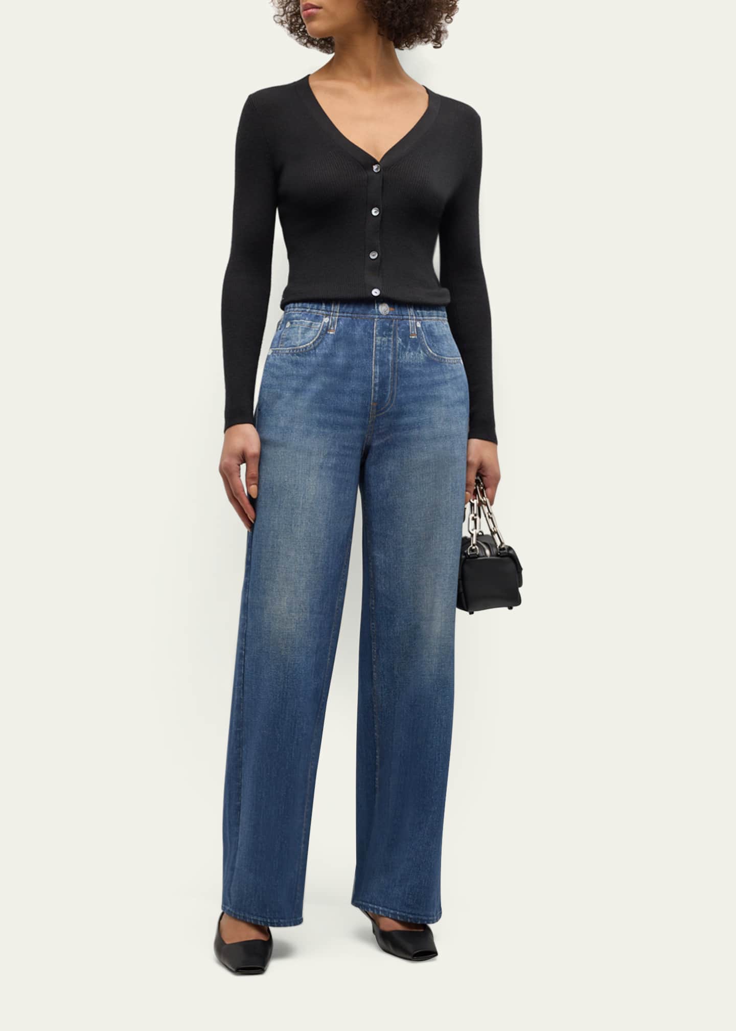 Rag & Bone Miramar Wide-Leg Jeans Image 2 of 7
