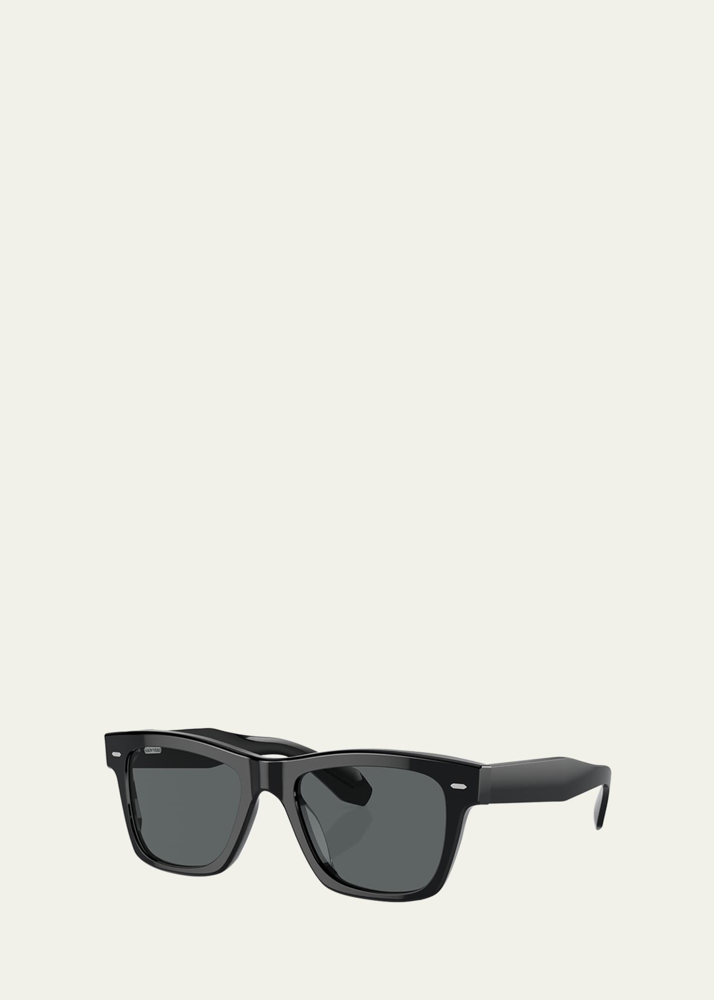 Oliver Peoples Men's N.04 Sun Acetate Rectangle Sunglasses Image 2 of 2