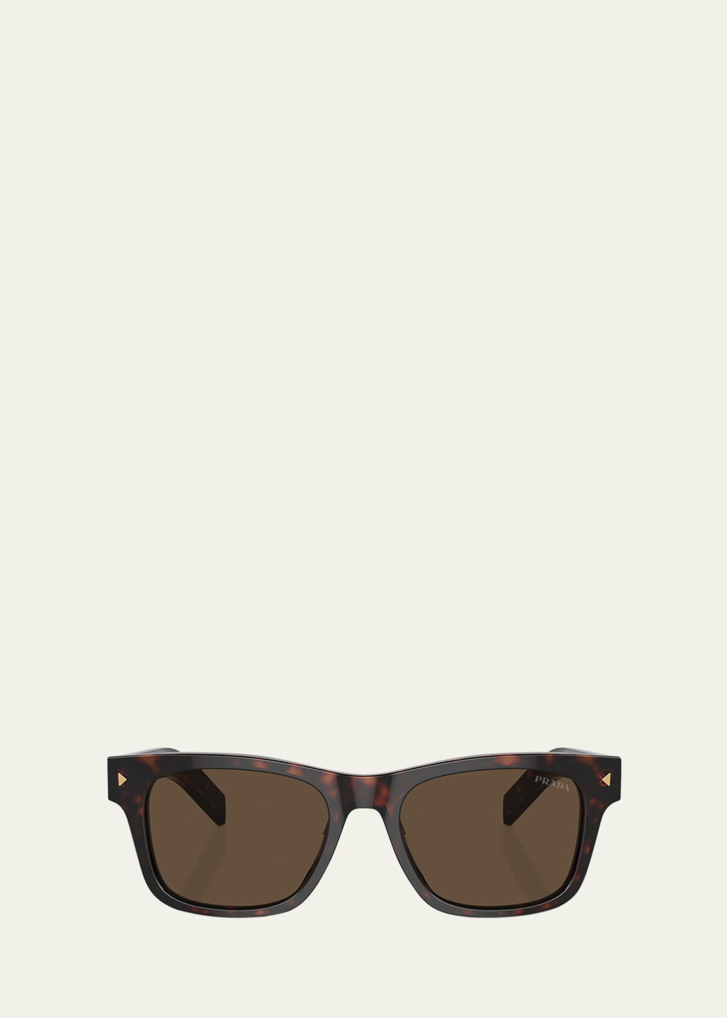 Prada Men's Polarized Acetate Rectangle Sunglasses Image 1 of 3