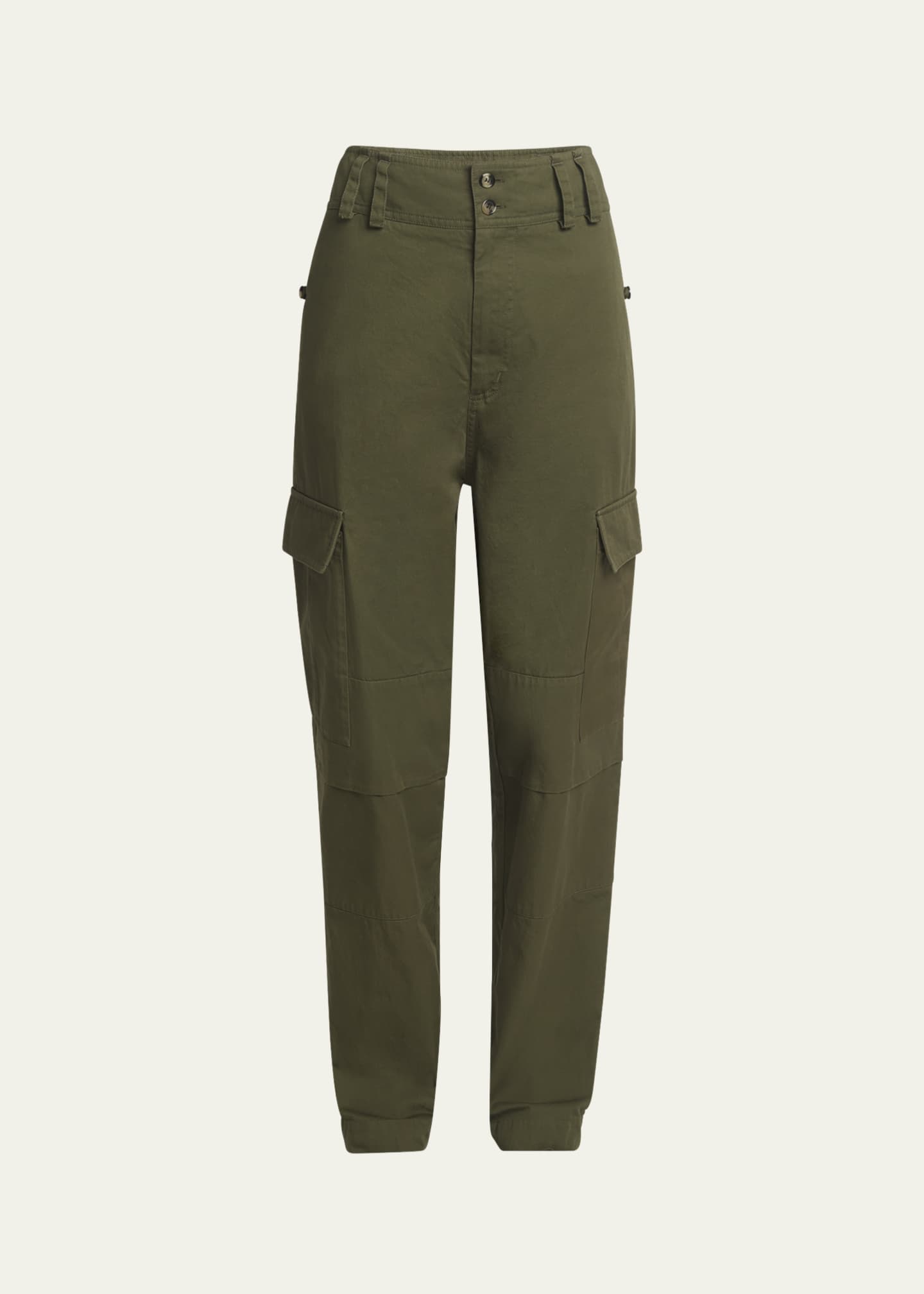 【DISCERNMENT】Straight Golden Dart Cargo Pants Saint Laurent High-Rise Straight-Leg Cargo Trousers