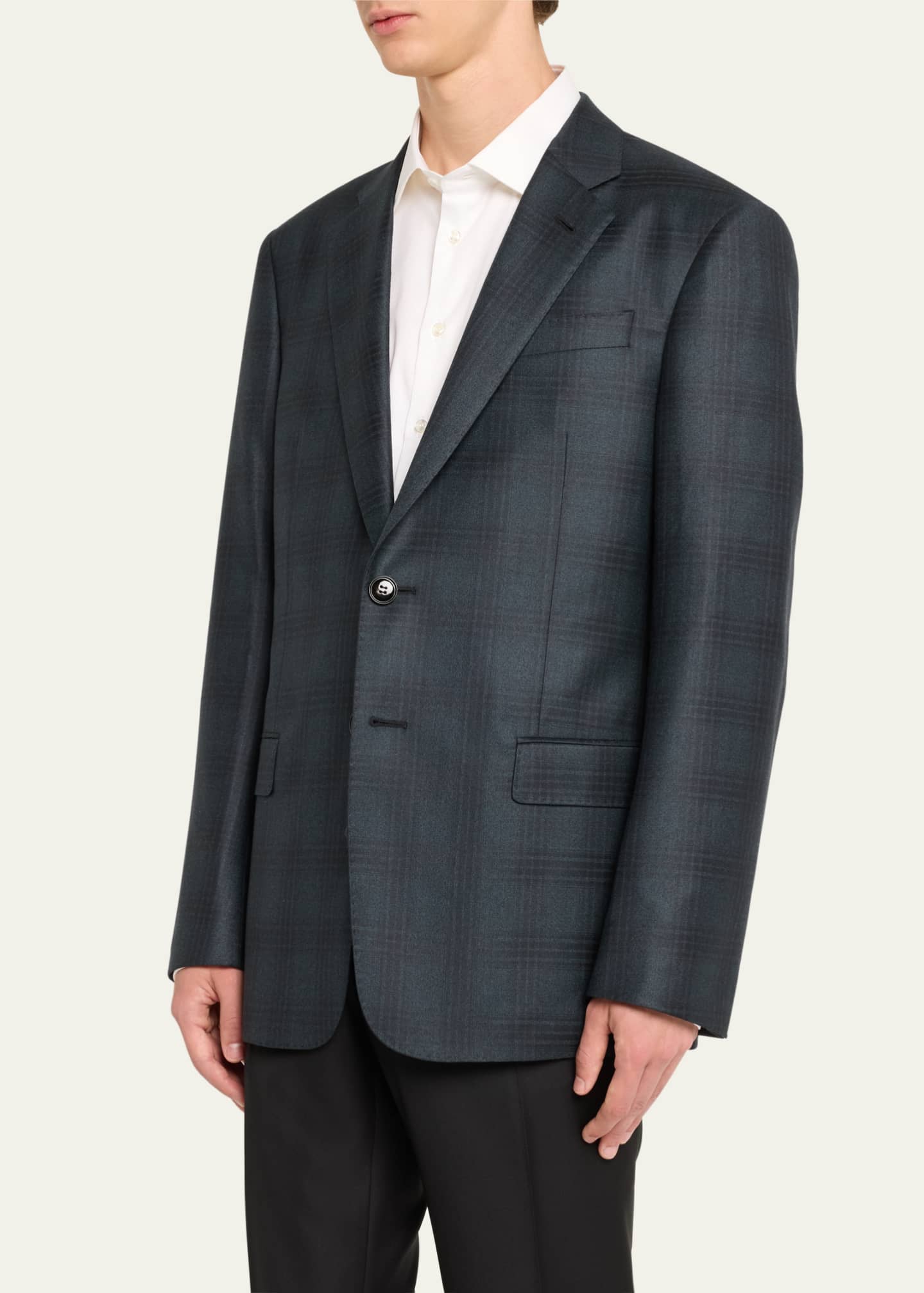 Giorgio Armani Men's Soft Wool-Cashmere Sport Coat Image 3 of 4