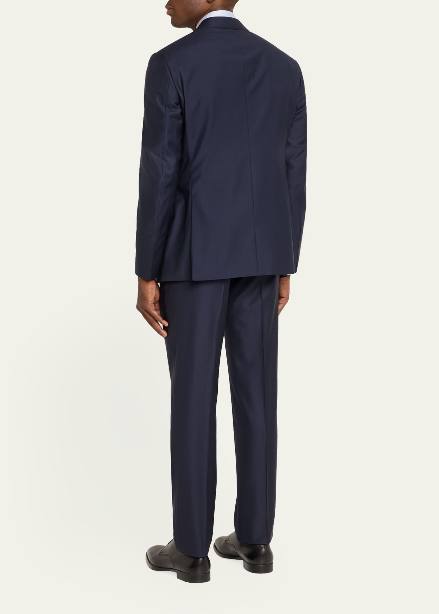 Giorgio Armani Men's Micro-Plaid Wool Classic Fit Suit Image 3 of 5