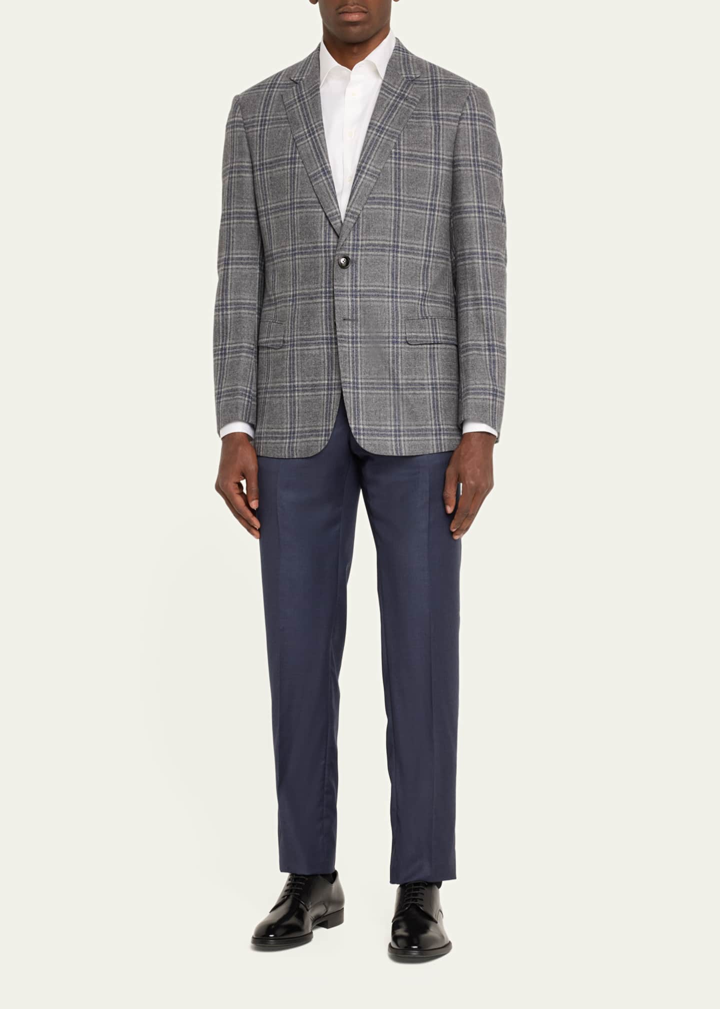 Giorgio Armani Men's Soft Plaid Sport Coat Image 2 of 5
