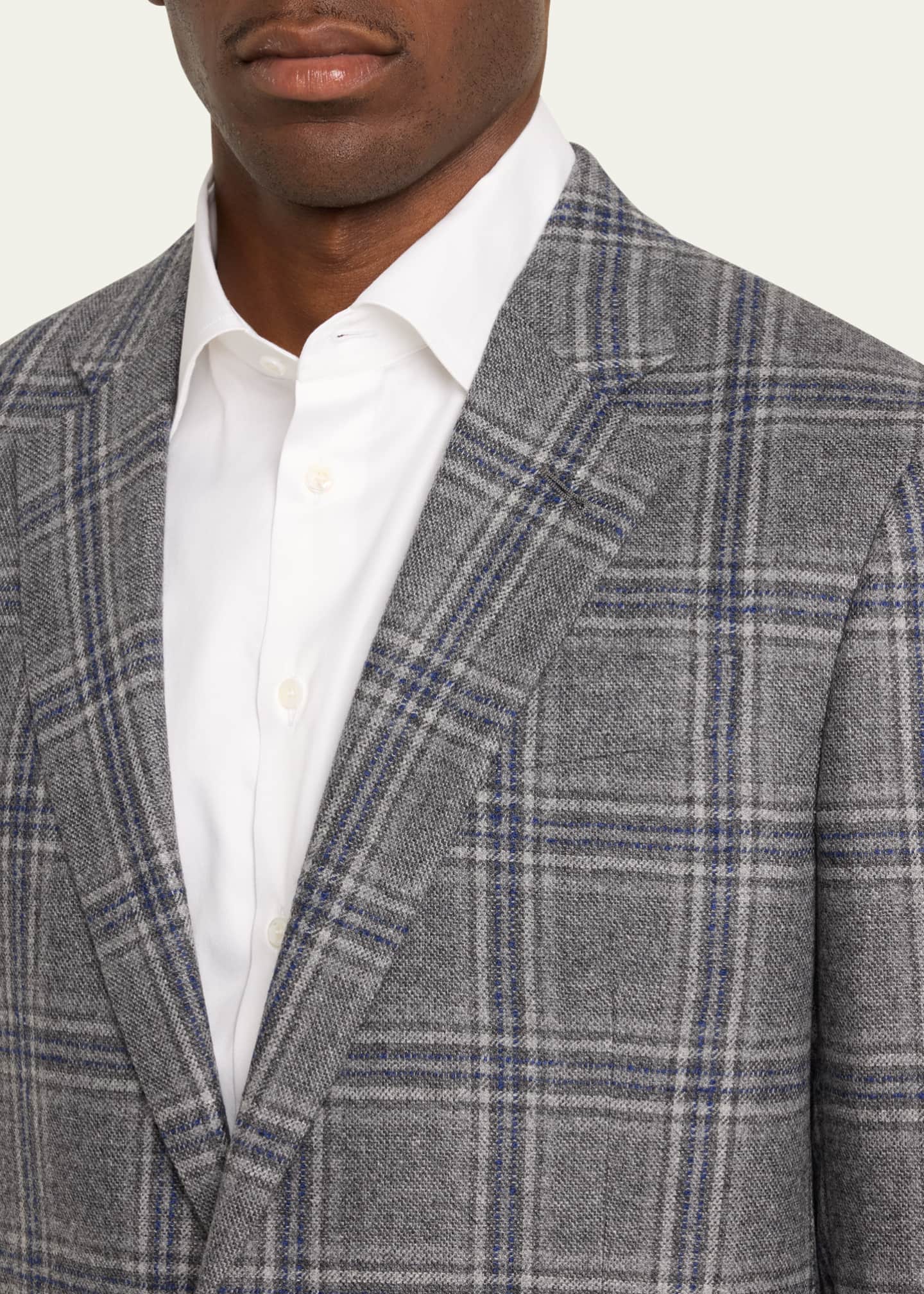 Giorgio Armani Men's Soft Plaid Sport Coat Image 5 of 5