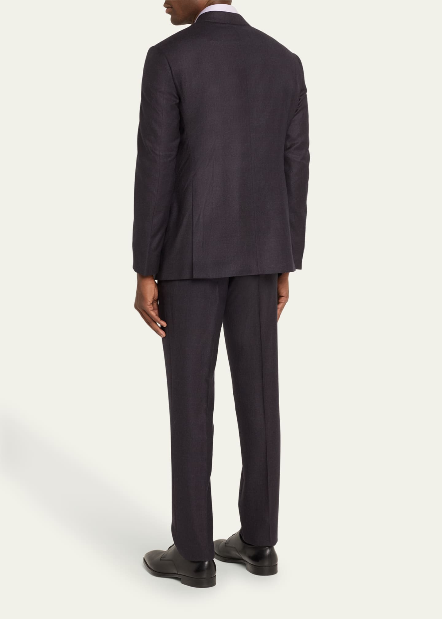 Giorgio Armani Men's Micro-Textured Wool Classic Fit Suit Image 3 of 5