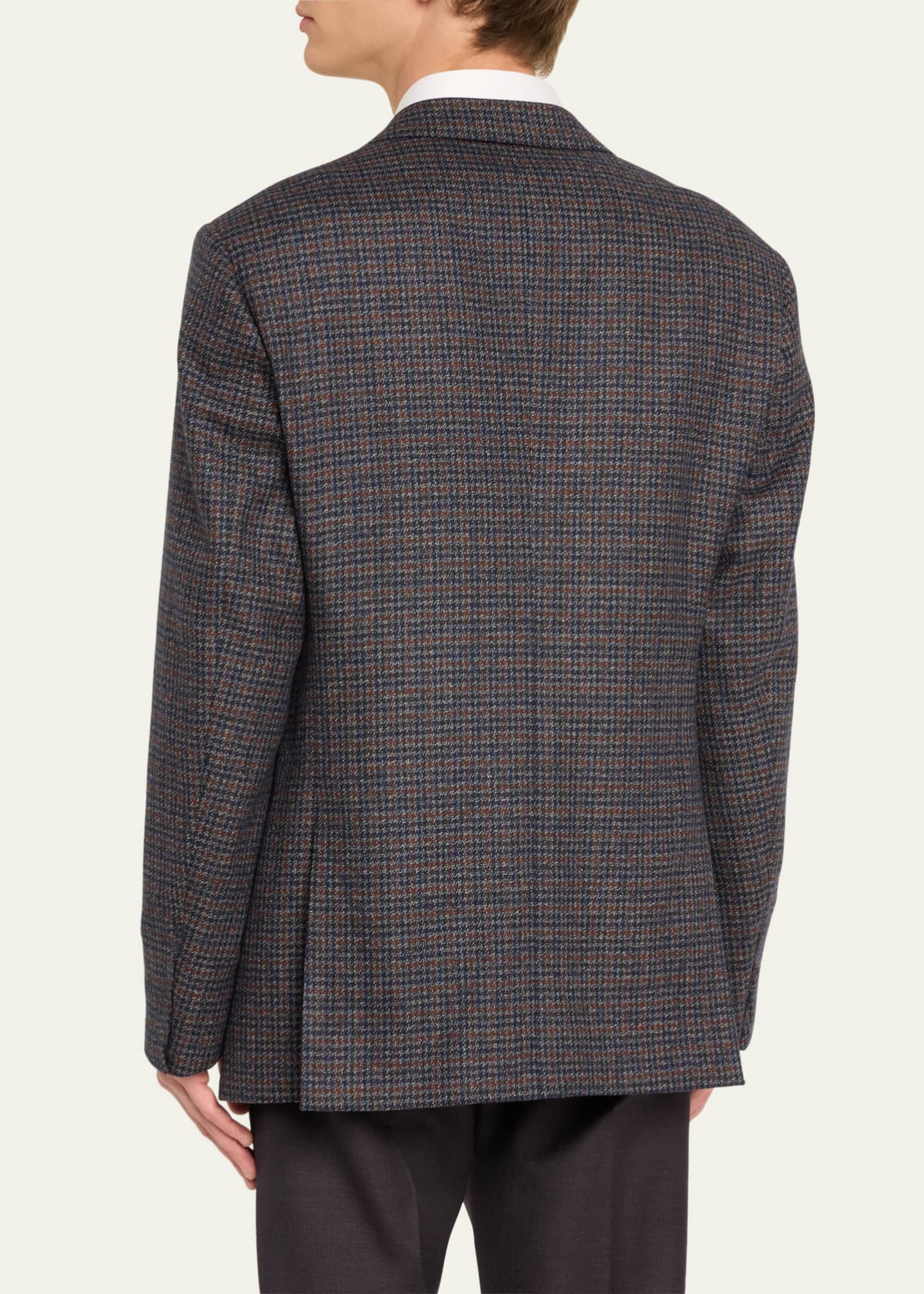Giorgio Armani Men's Wool-Cashmere Plaid Sport Coat Image 3 of 5