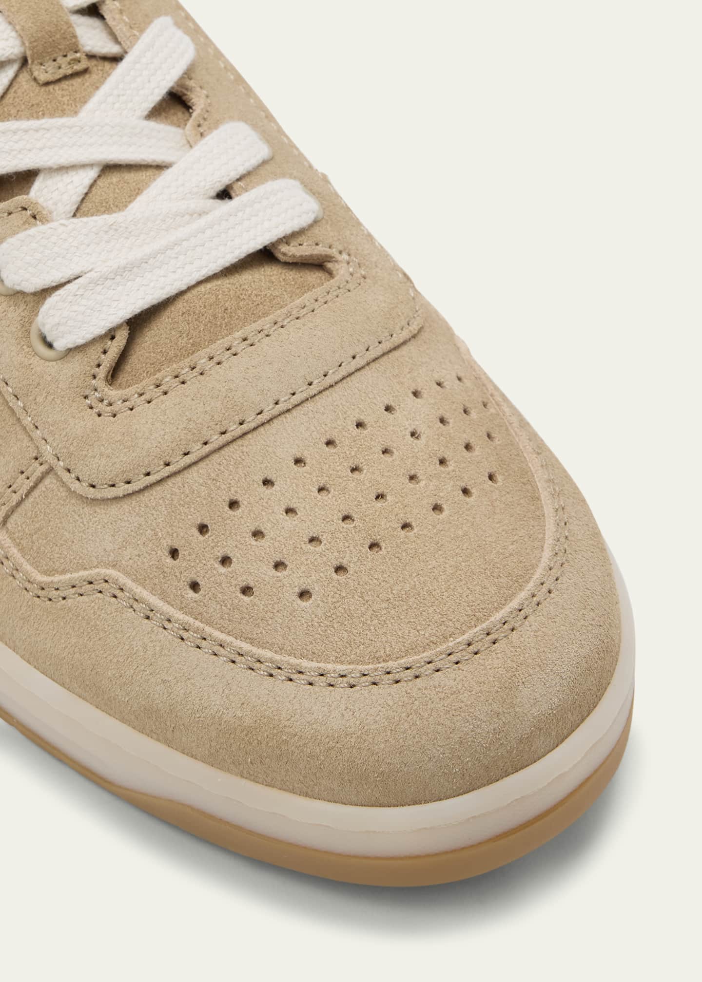 Prada Men's Downtown Suede Low-Top Sneakers Image 3 of 3