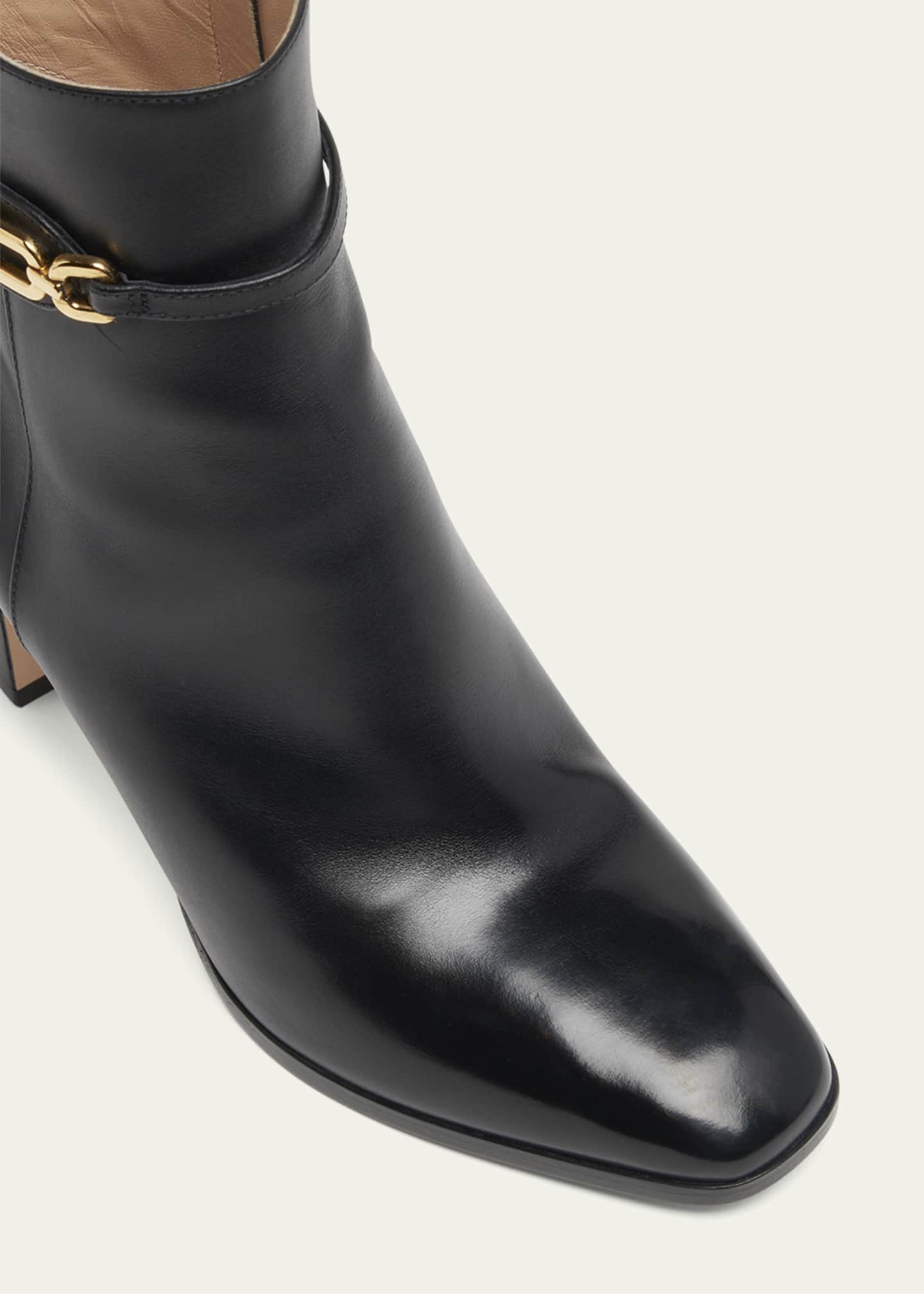 TOM FORD Calfskin Chain Zip Ankle Booties