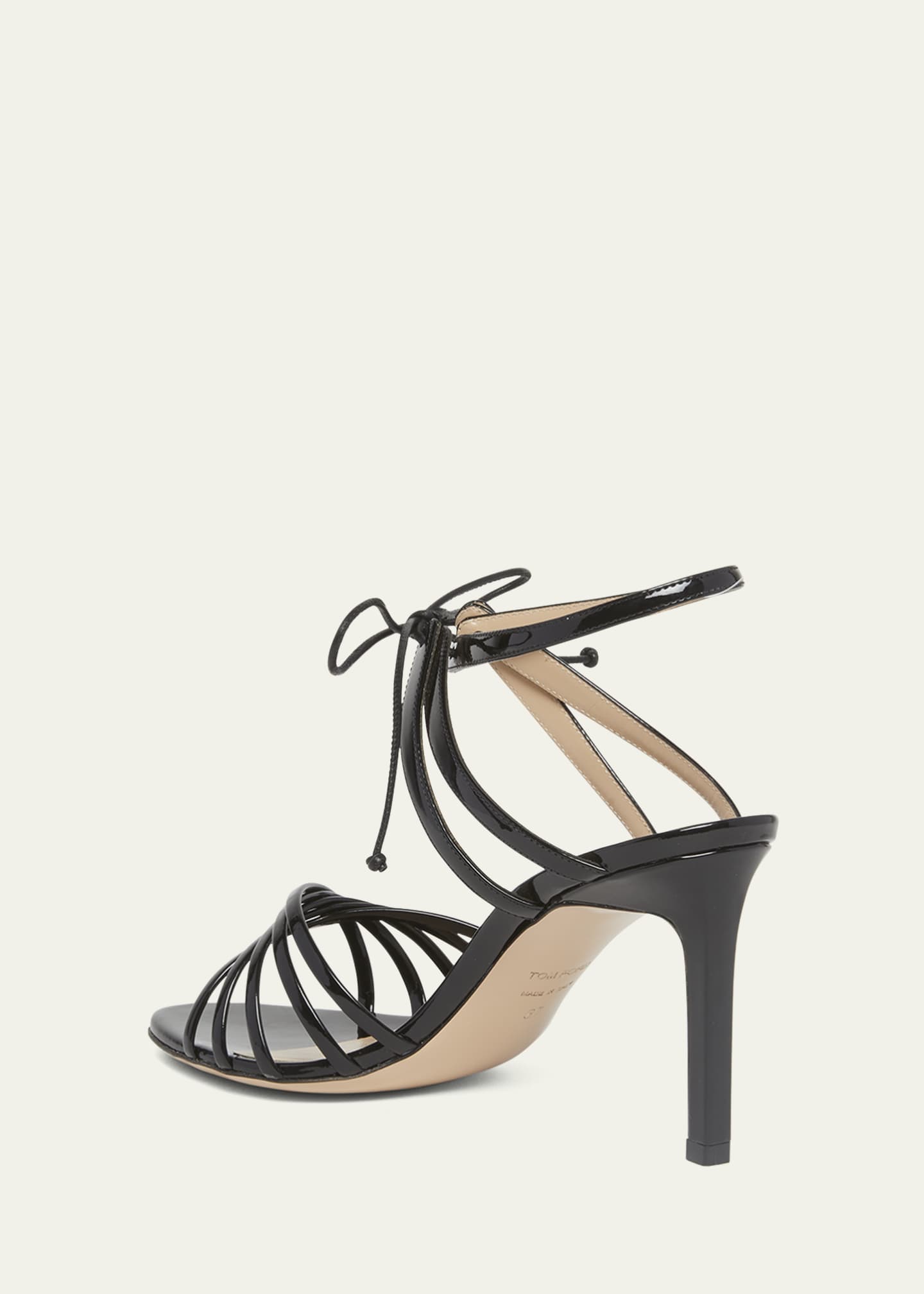 TOM FORD Angelica Strappy Leather Ankle Tie Sandals
