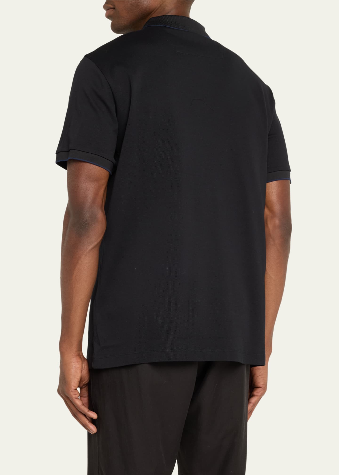 Giorgio Armani Men's Tipped Polo Shirt Image 3 of 5