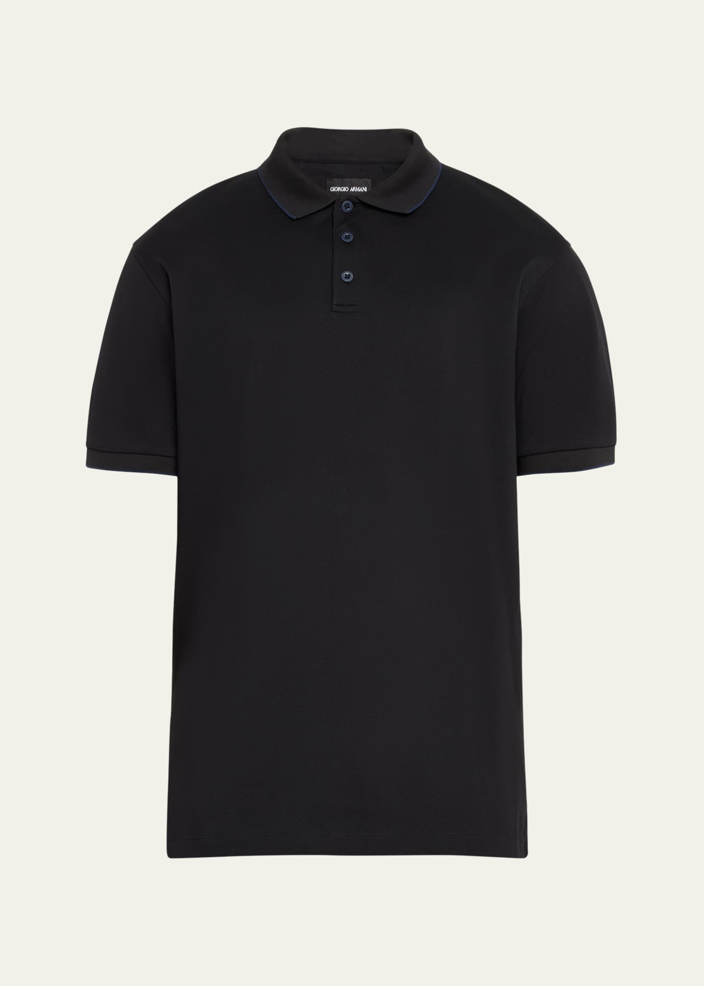 Giorgio Armani Men's Tipped Polo Shirt Image 1 of 5